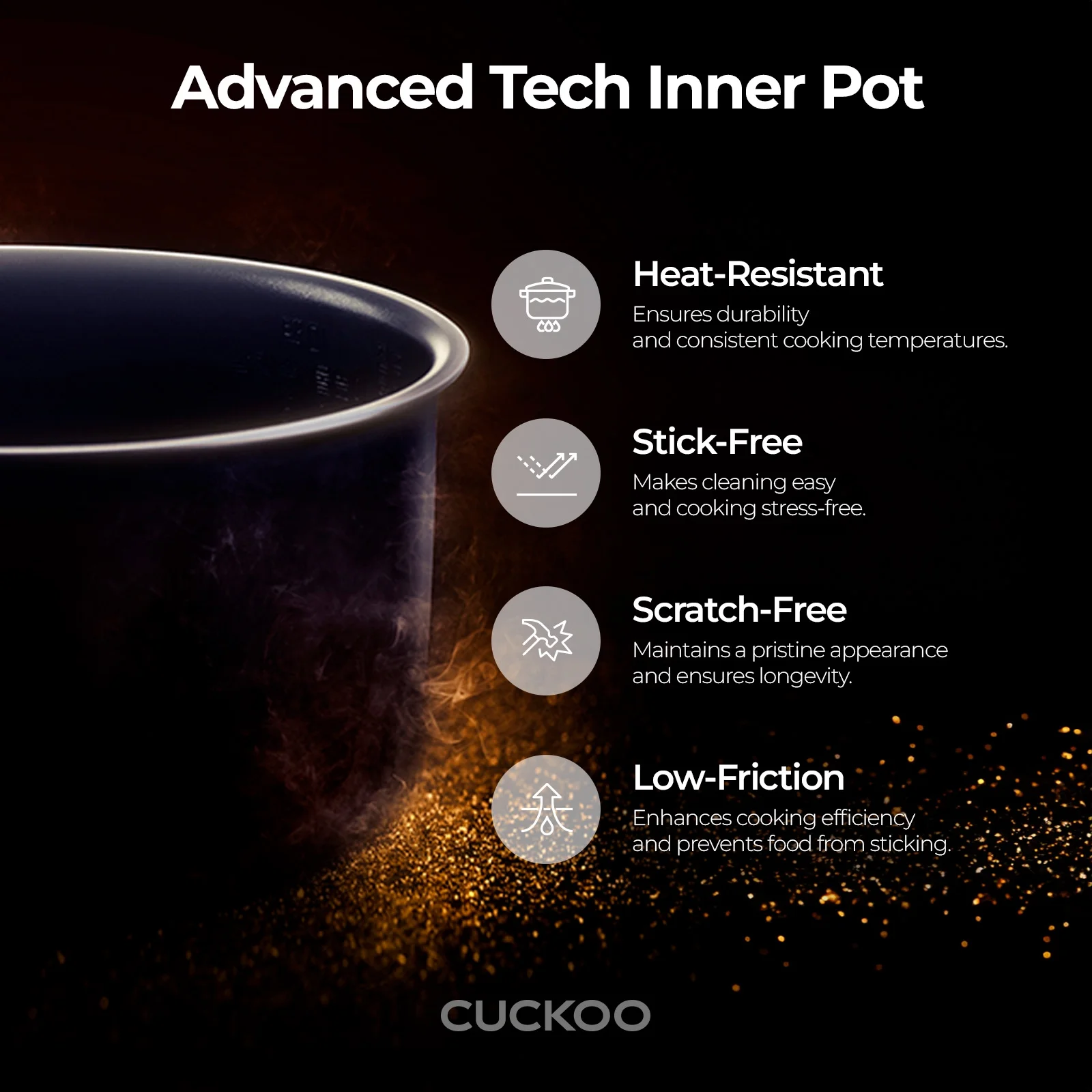 CUCKOO Rice Cooker 20 Cups Cooked Warmer with Nonstick Pot 16 Menu Modes and Micom Fuzzy Logic Tech with Auto Clean Features in White (CR-1020F)
