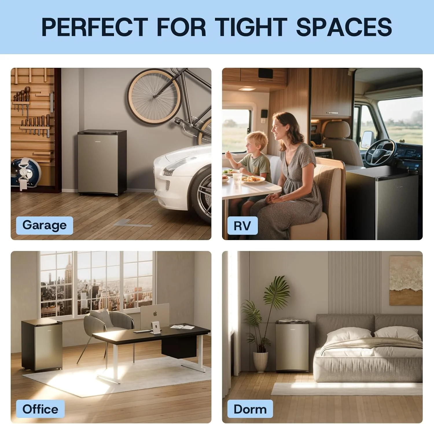 Upstreman 3.0 Cu.ft Compact Upright Freezer, Freestanding Mini Freezer Stainless Steel Single Door Stand Up Freezer with Reversible Door, UP30 White