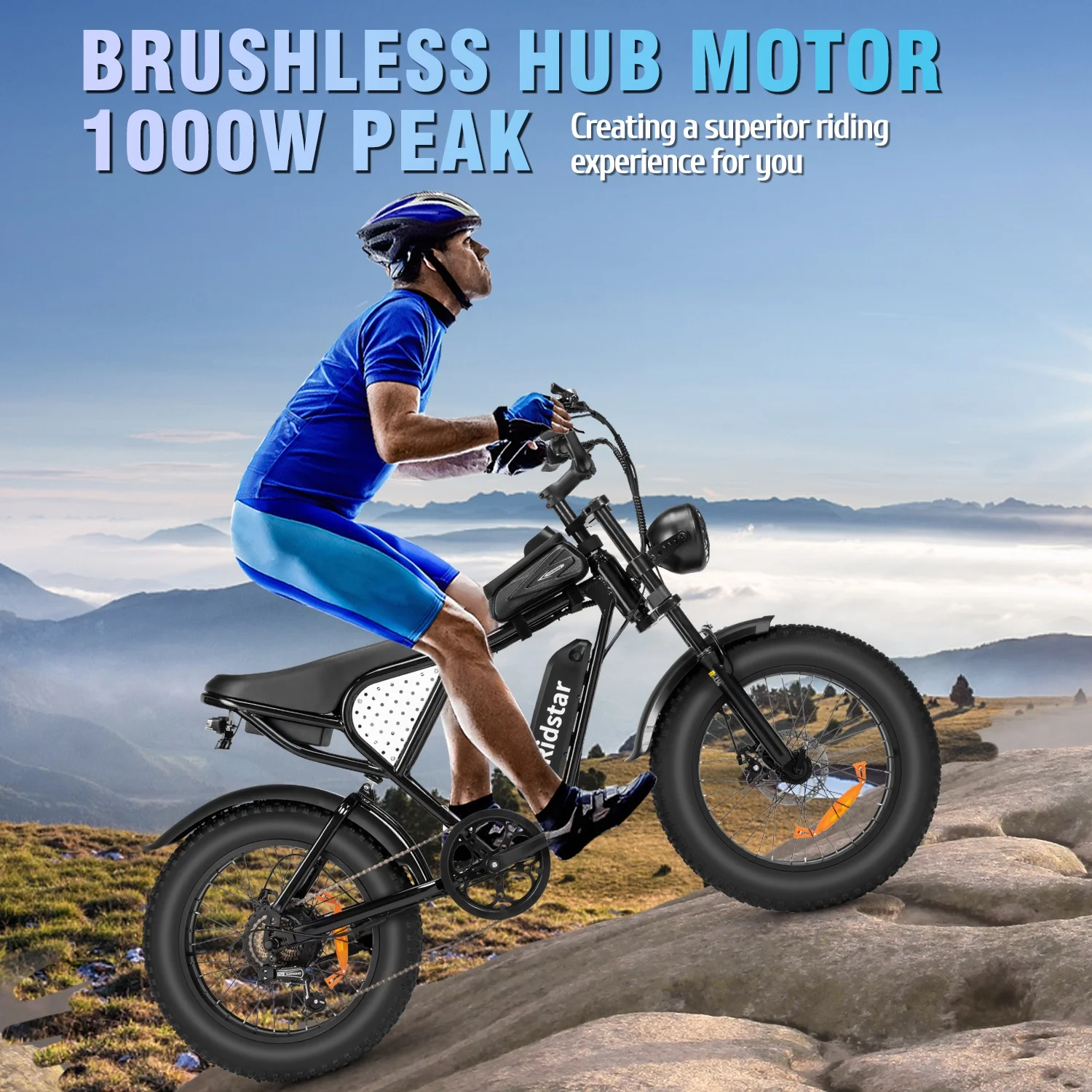 Ridstar 1500W Electric Bike for Adults,33MPH 48V 20Ah Electric Bicycle ,20