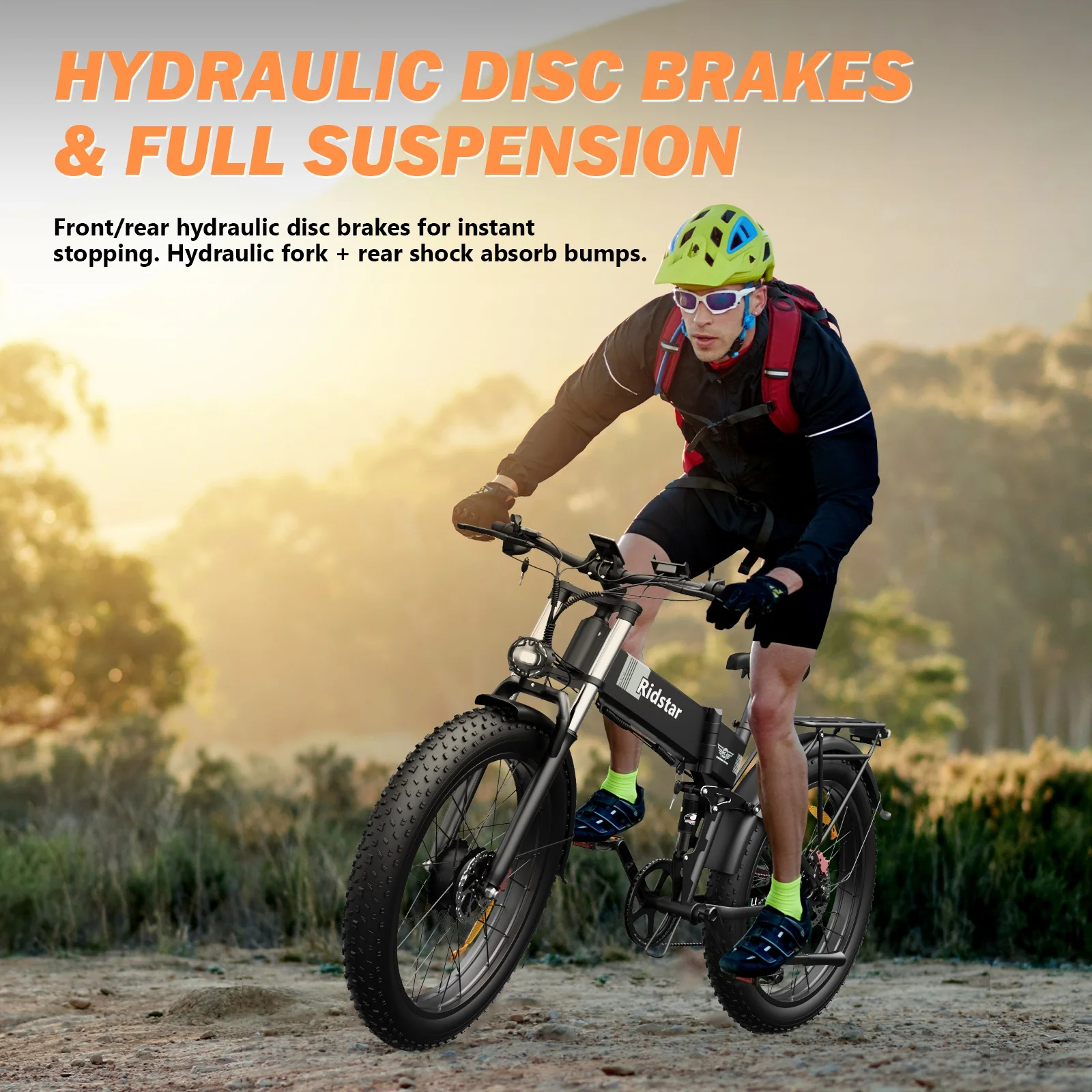 Dual Motor PEAK 3000W Electric Bike for Adults,31mph 48V 23Ah Electric Bicycle,26