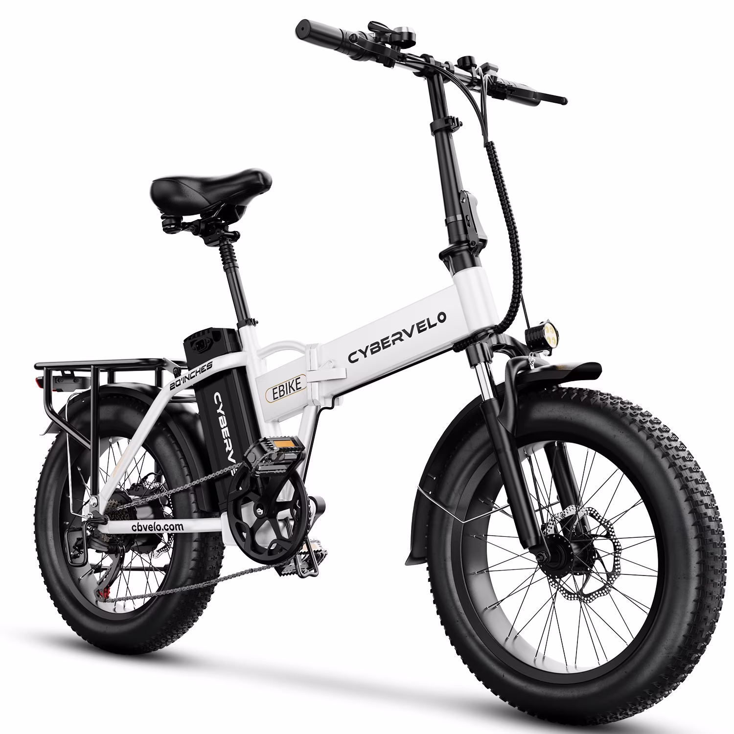1000W Foldable ebike for adult 80+miles 28+mph battery removable 20 inch fat tyre ebike for all terrain