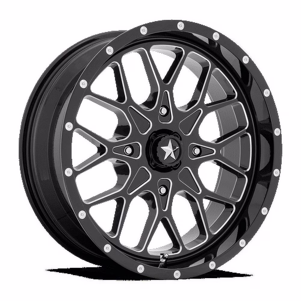 Msa Offroad Wheels M45 18X7 4X137 False 112Cb Gloss Black Milled Wheel