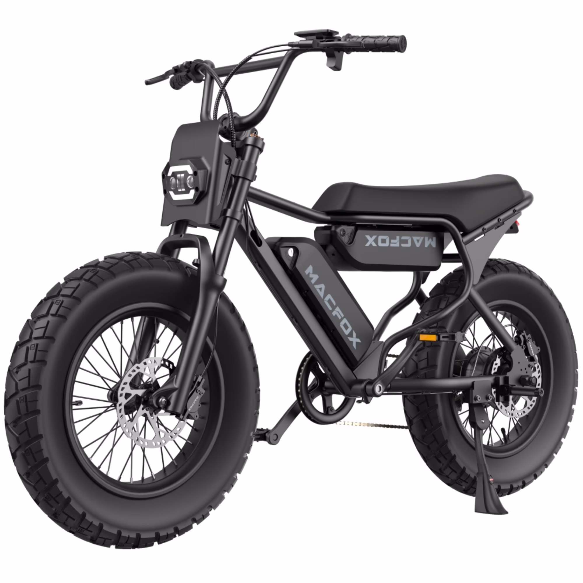 MACFOX X7 Adult Electric Bike, 750W E-Bike, 25 MPH, 48V 13Ah removable battery, 35-mile range, hydraulic brakes, upgraded 20x5.0 wide rear tire.