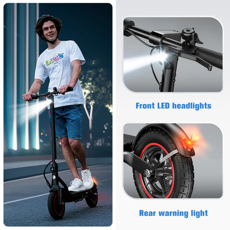iScooter Electric Scooter Adult, 350W Motor, 21 Miles Long Range, 19 mph & 8.5