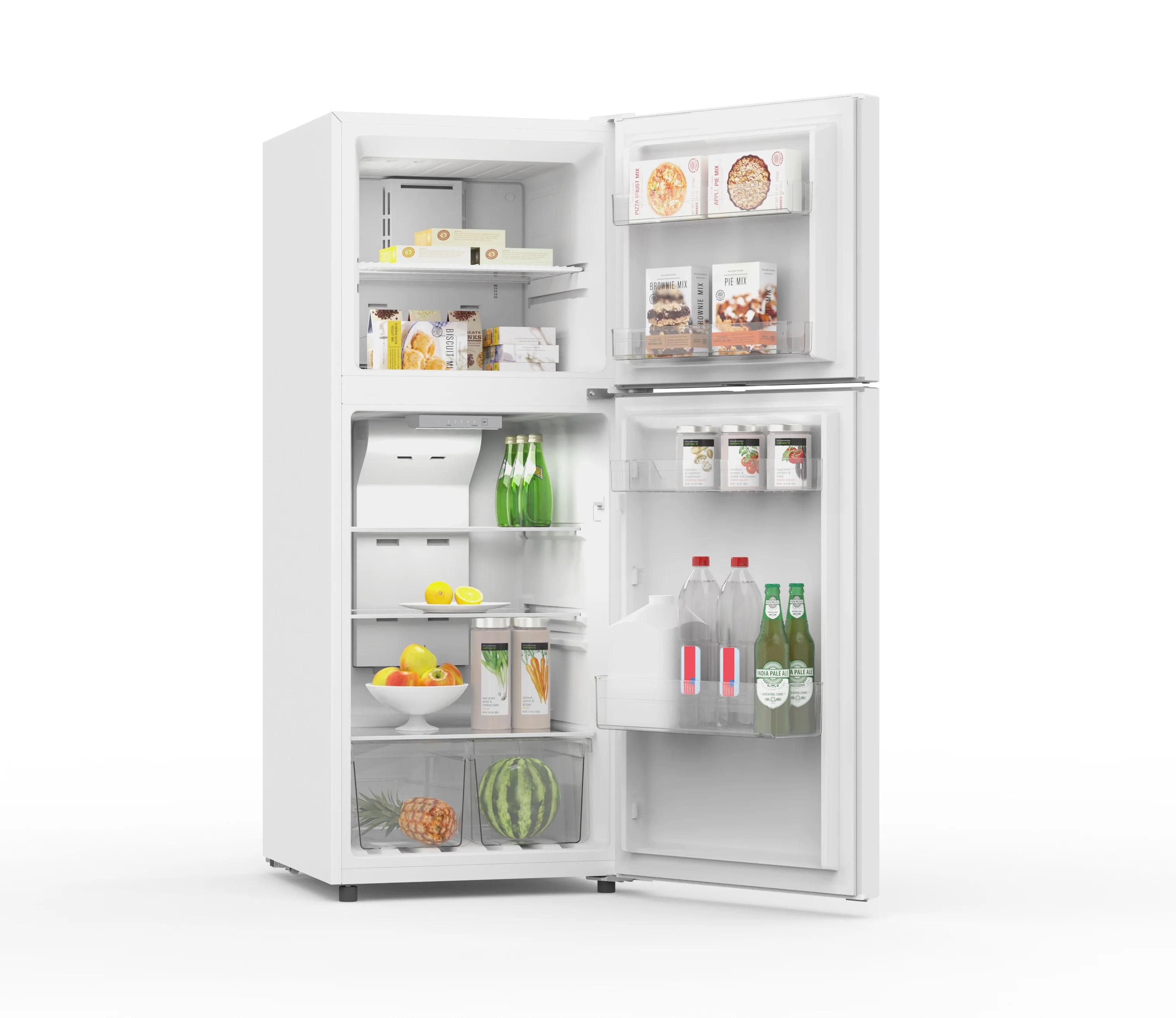 Frigidaire 10 Cu. Ft. Top Mount Refrigerator, Frost Free, Platinum, EFR1033-SS-6Com