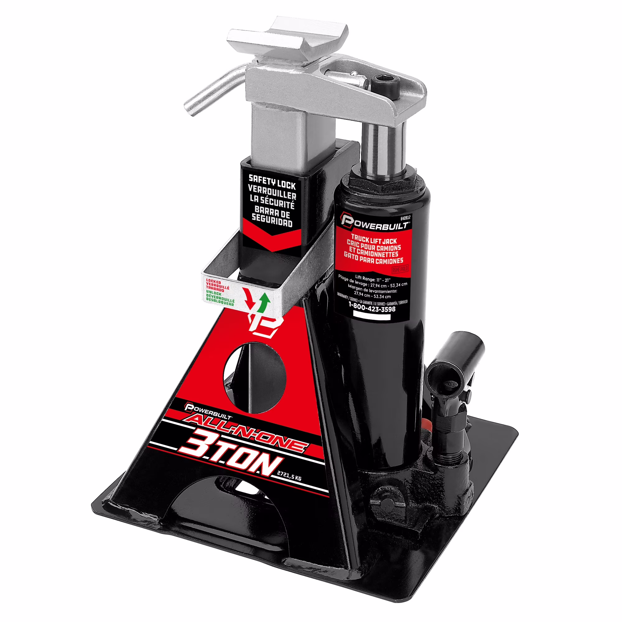 Powerbuilt 3 Ton All in One Truck Lift Jack - 640912