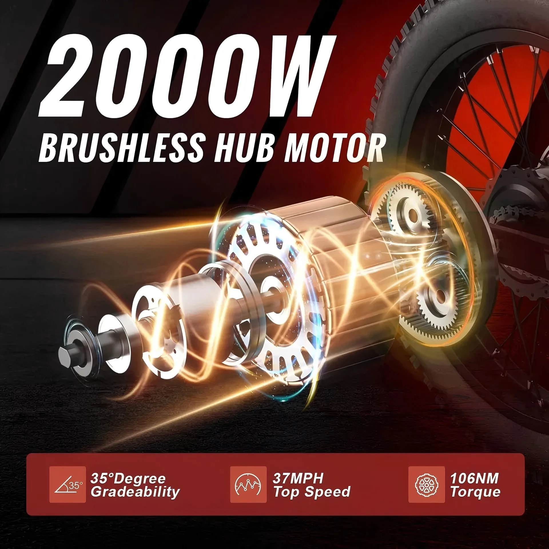 Ridingtimes GT73 Electric Motorbike  2400W 48V 18.2AH*2 Electric BIKE with 25