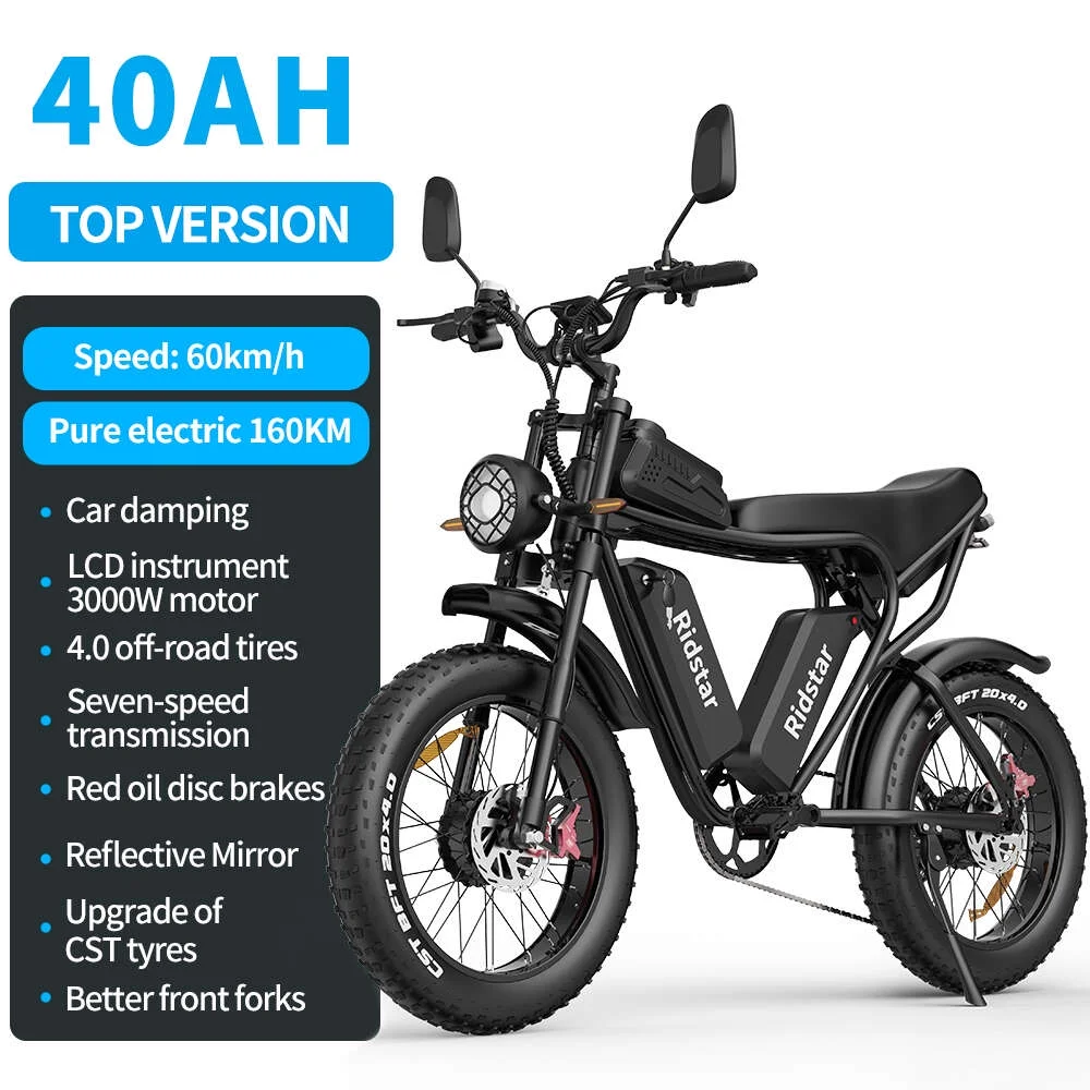 1500W MTB Electric Bicycle 48V 20Ah Removable Battery E-Bike，Electric Bike for Adults 20