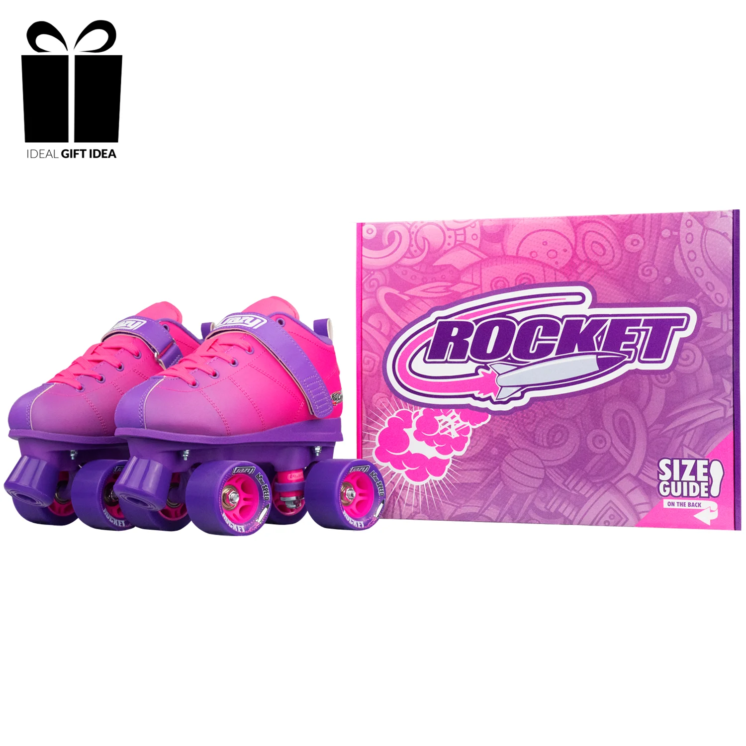 Crazy Skates Rocket Roller Skates - Quad Skates for Women