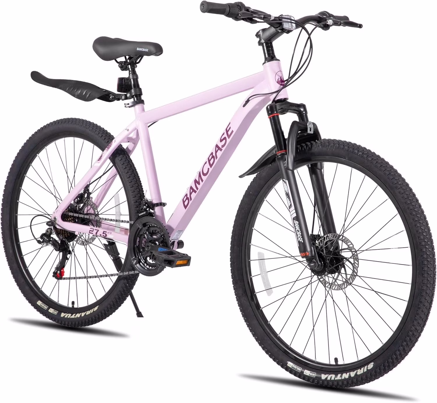 HILAND 26 Inch Mountain Bike, Mens and Womens Aluminum Frame MTB with 21 Speeds, Dis Brake, Hardtail Bicycle for Adults
