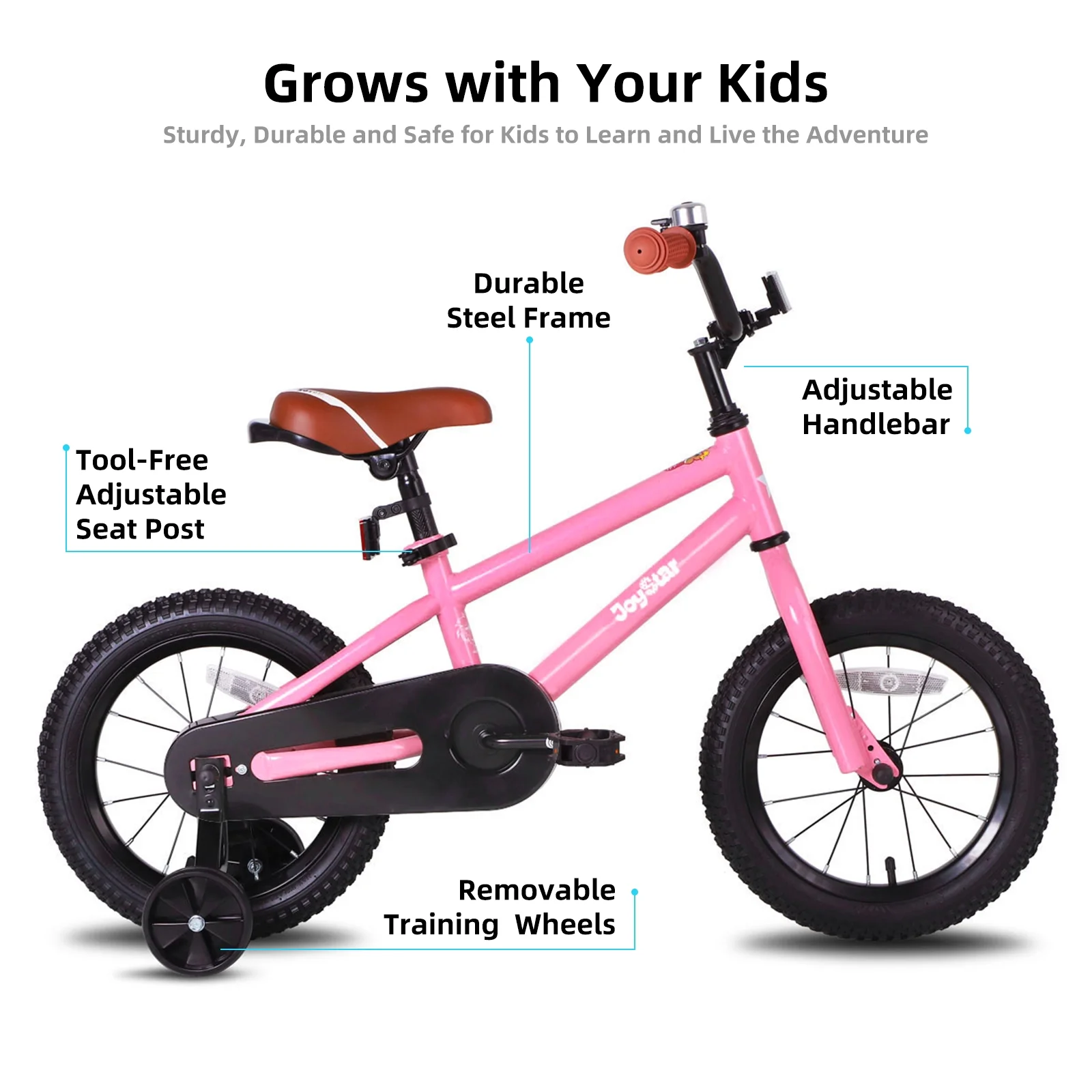 JOYSTAR Kids Bike for Ages 2-12 Years Old Boys Girls, 12-20 Inch BMX Style Kid's Bikes, Multiple Colors