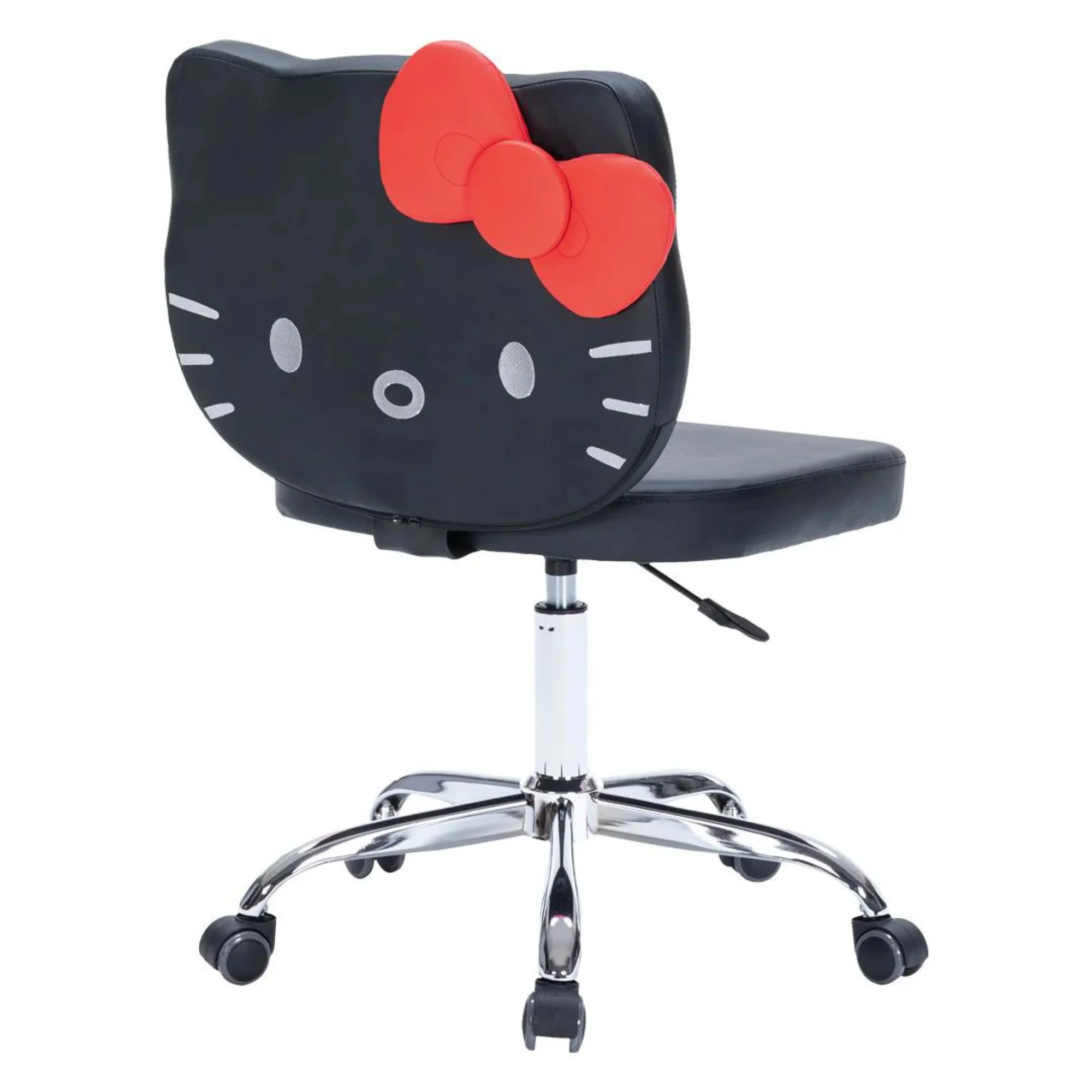 Impressions Vanity Hello Kitty Teddy Swivel Vanity Chair, Desk Chair with Adjustable Height (White)