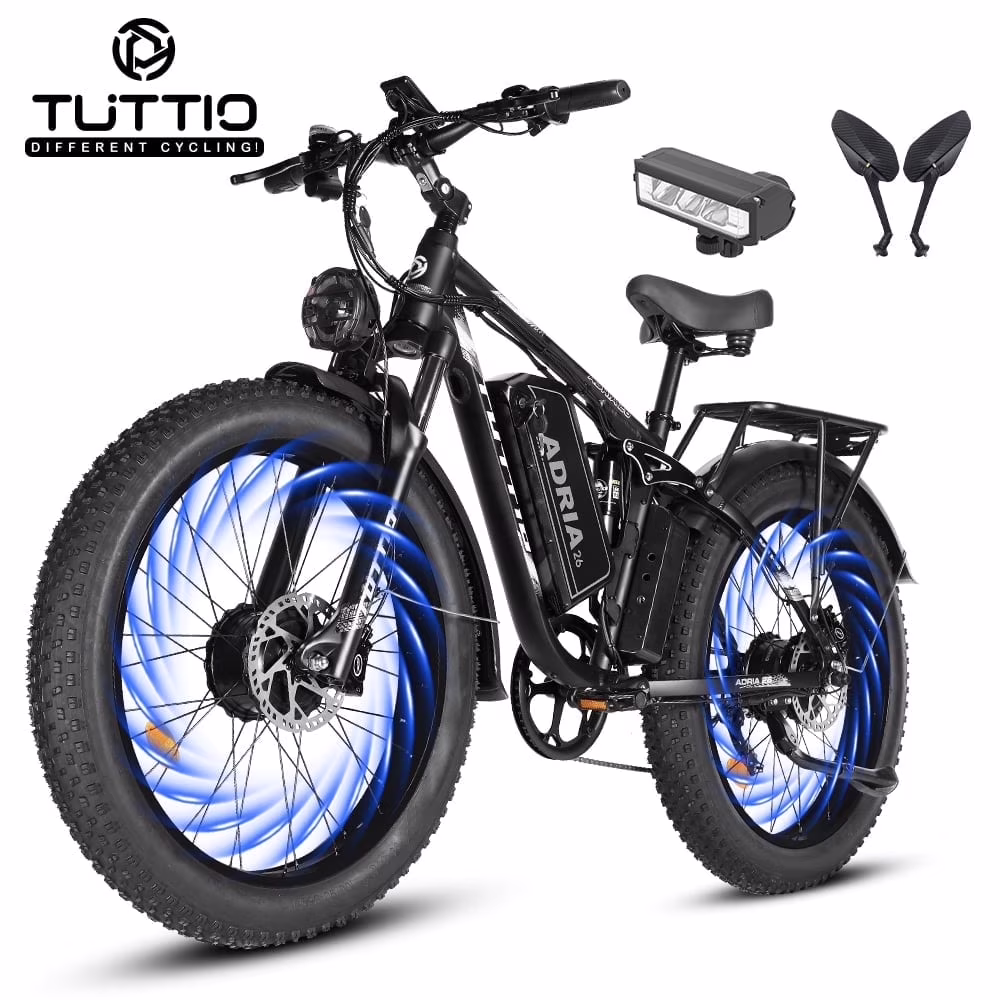 TUTTIO Adria26 5000W Electric Mountain Bike for Adults, 26