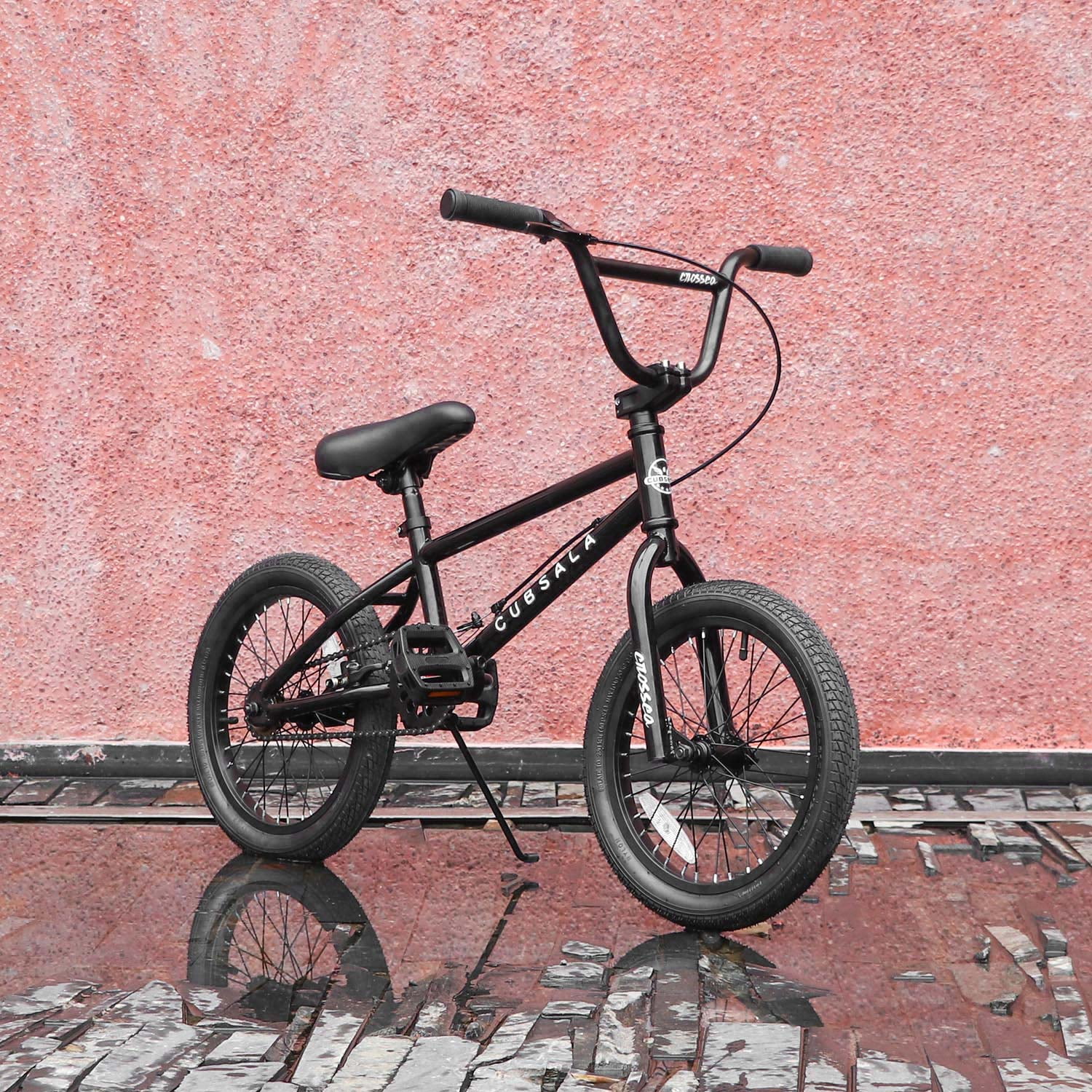 cubsala 20 in Freestyle BMX Kids Bike for Age 6-14 Years Old Boys Girls , Black & Green