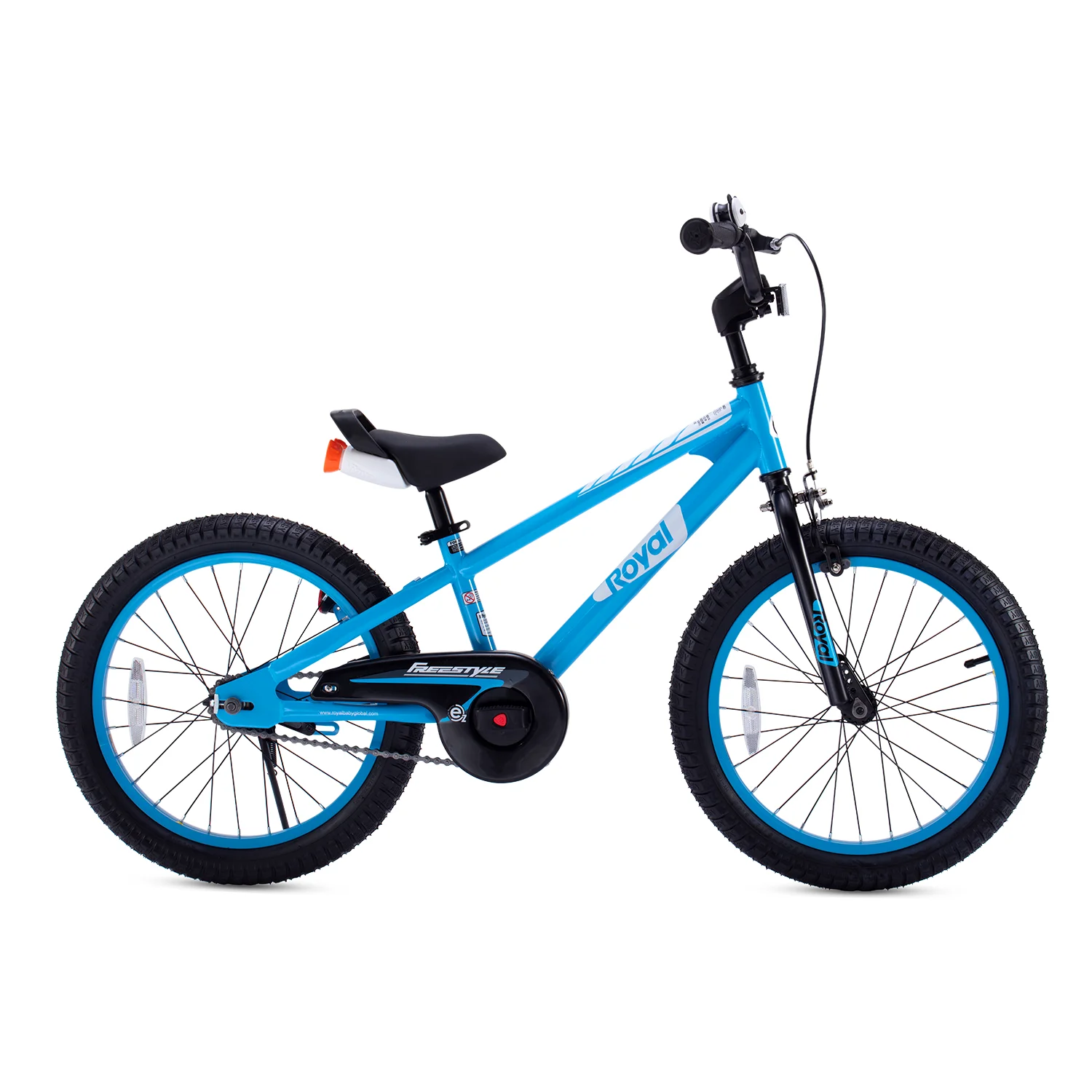 RoyalBaby EZ Kids Bike 16 inch Adjustable Seat Balance & Pedal Bicycle Blue
