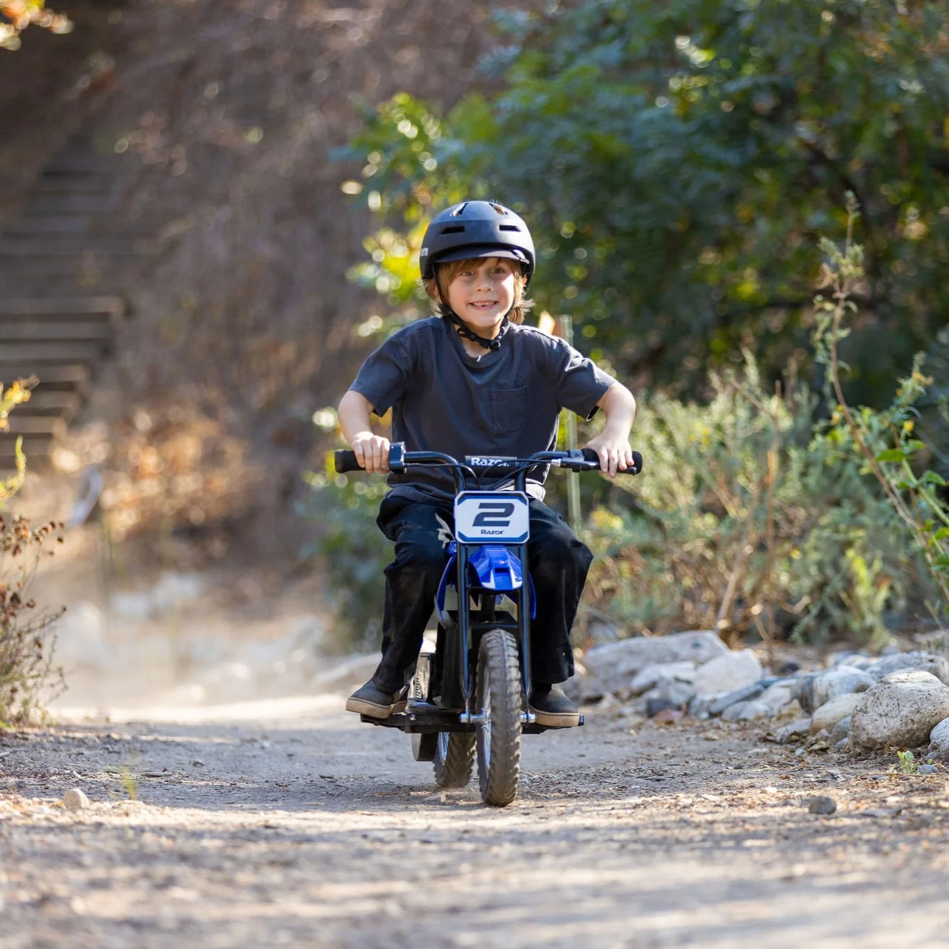 Razor Dirt Rocket MX125 Electric-Powered Dirt Bike - Black with Decal Included, for Child 5+