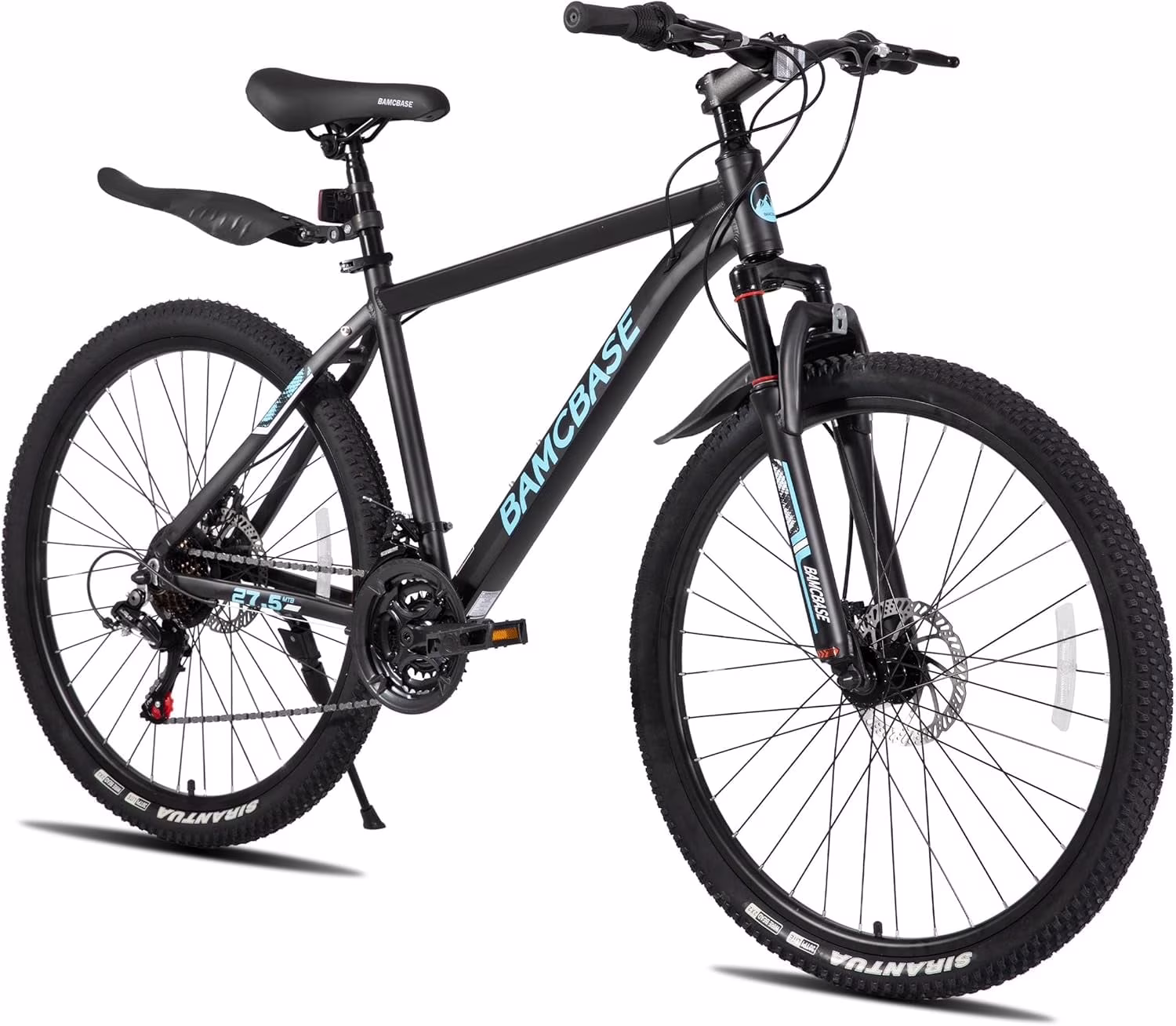 HILAND 26 Inch Mountain Bike, Mens and Womens Aluminum Frame MTB with 21 Speeds, Dis Brake, Hardtail Bicycle for Adults