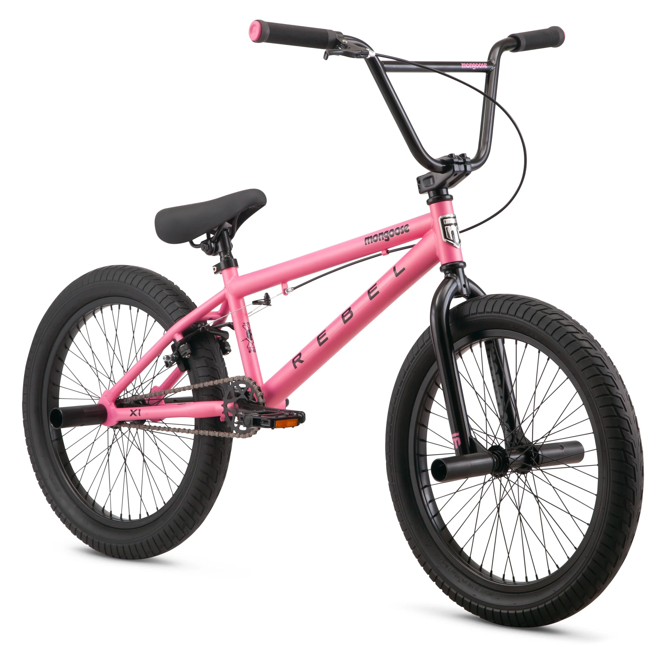 Mongoose Rebel X1 BMX Bike, 20-in. Wheels, Kids Ages 7-14 Years, Gray Child Bicycle