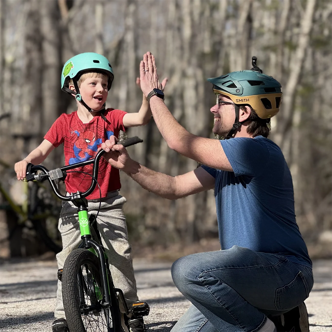 Glerc 14 Inch Little Kids Bike BMX Style Bicycle with Training Wheels Coaster Brake for 3 4 5 Years Old Boys Girls, Blue
