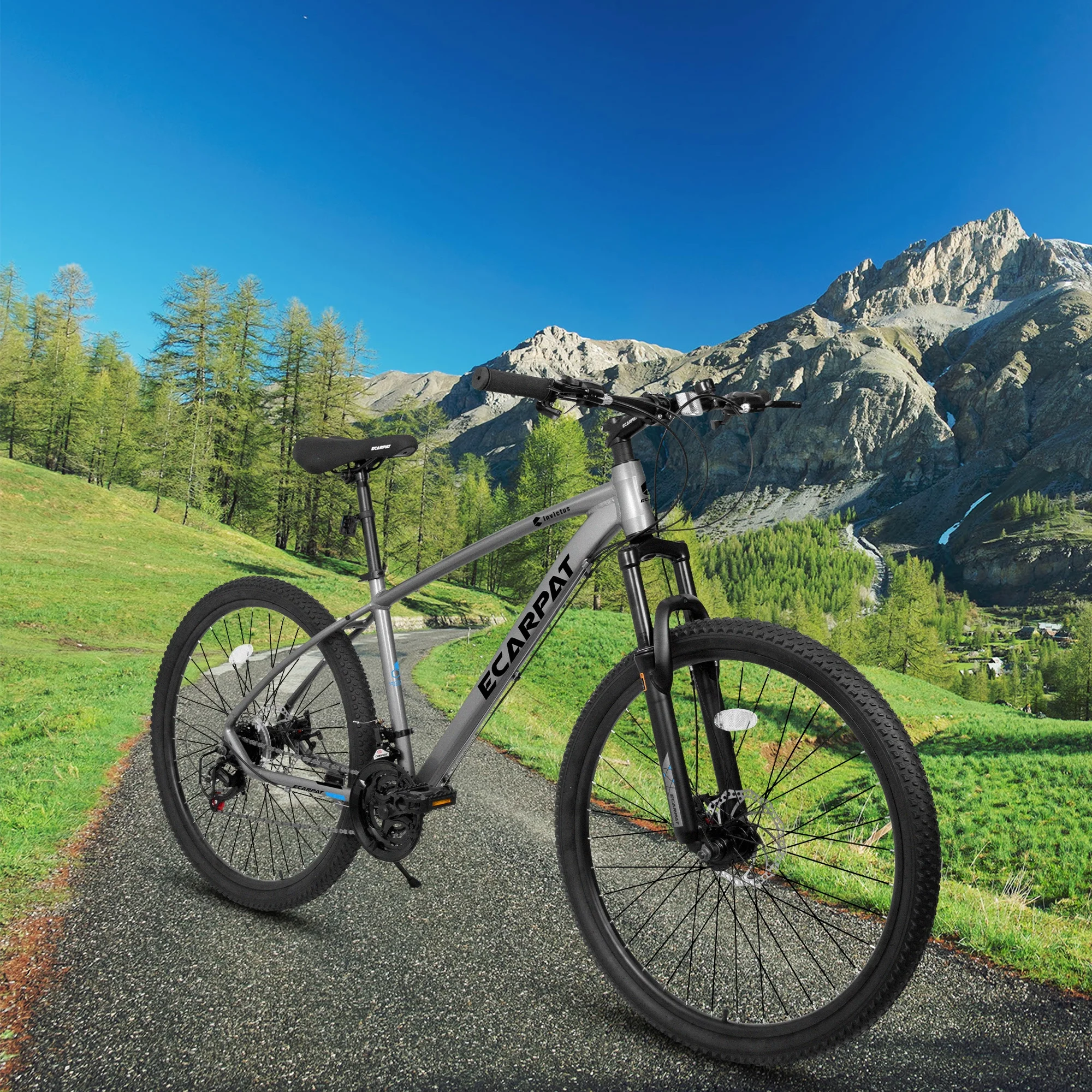 Ambifirner Lightweight 27.5er Mountain Bike – 21-Speed Shimano Drivetrain, 2.125” Tires & 85% Pre-Assembled Design for Riders 5’5”–5’10” (Anti-Slip Traction)​​