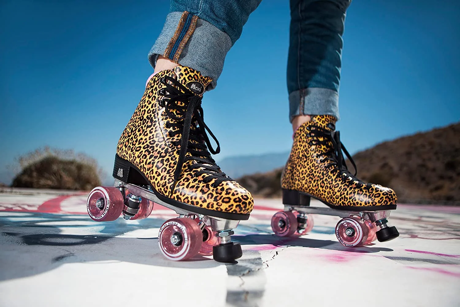 Riedell Quad Roller Skates - Jungle Leopard