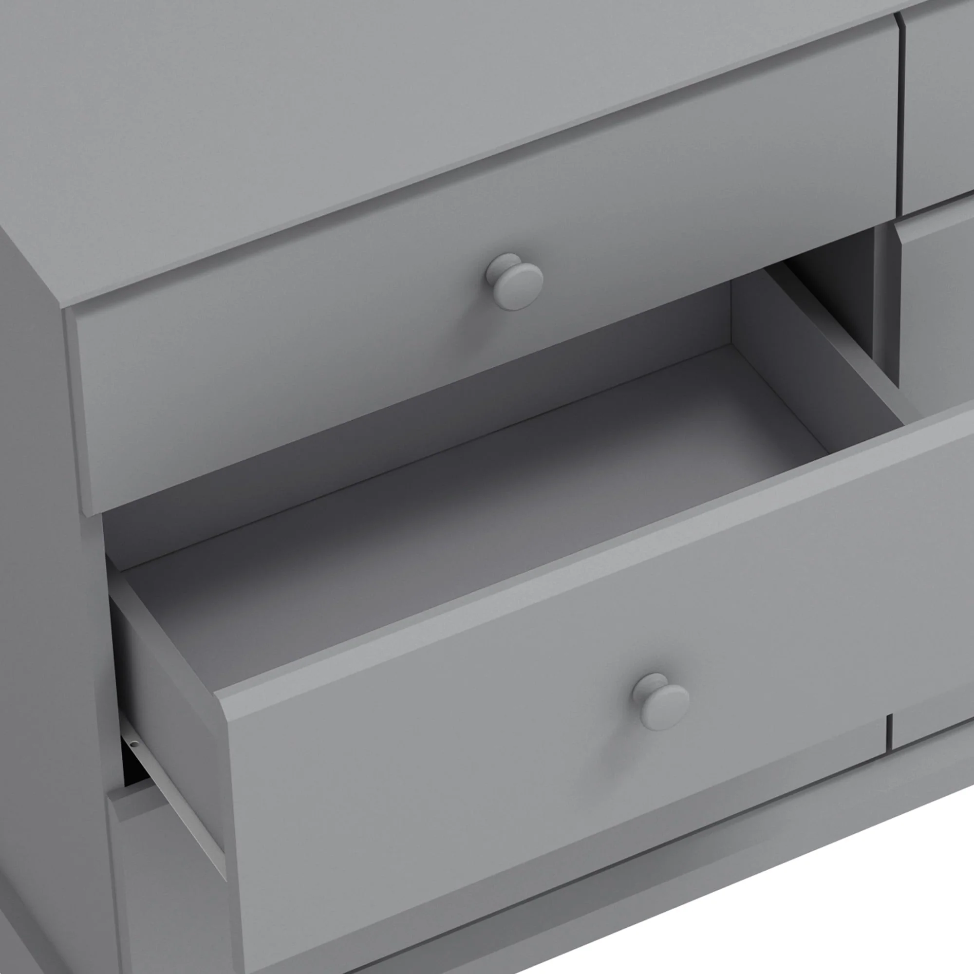 Campbell 6-Drawer Kids Dresser, Gray