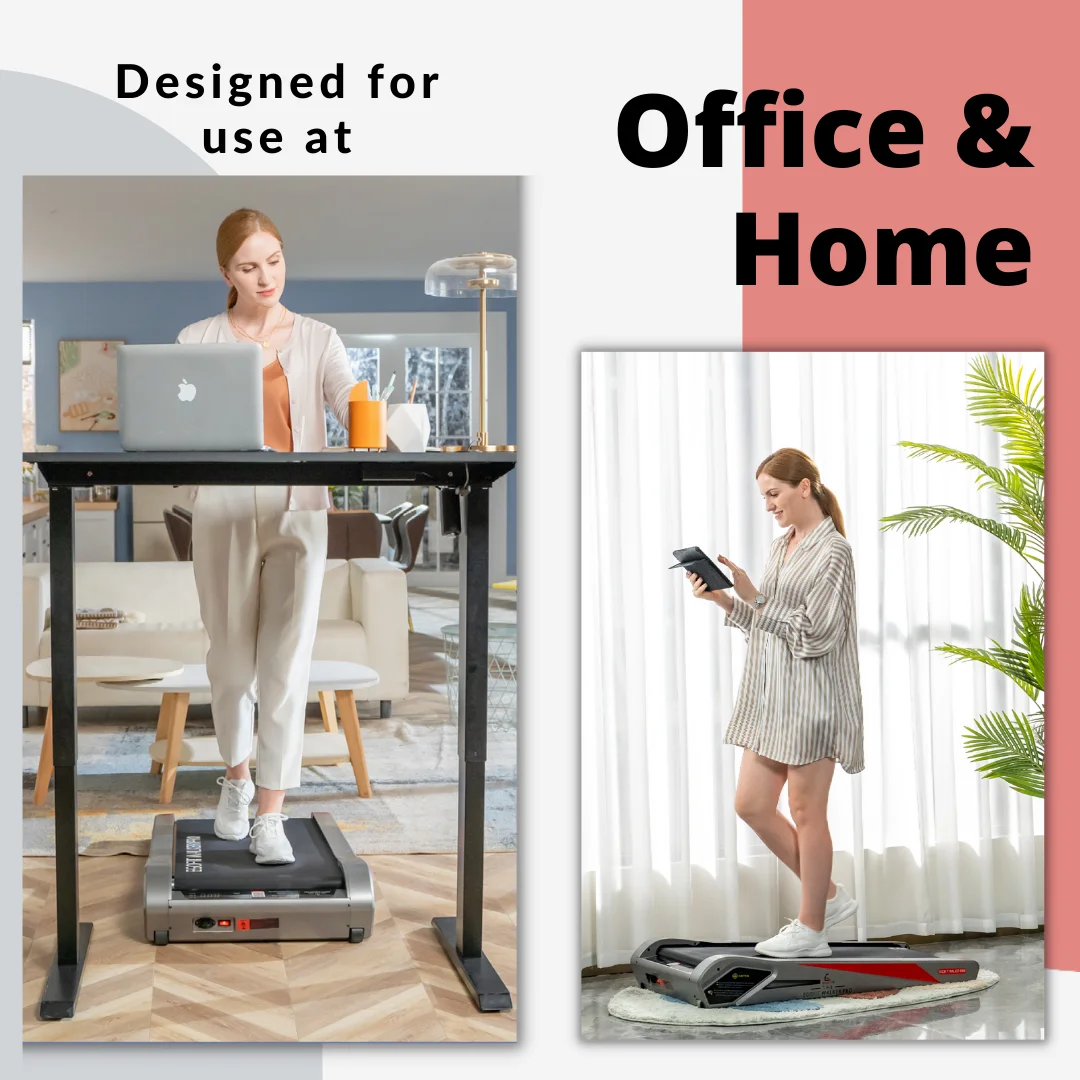Egofit Walker Pro Smallest Under Desk Electric Walking Treadmill for Home 2.0HP 5° Incline