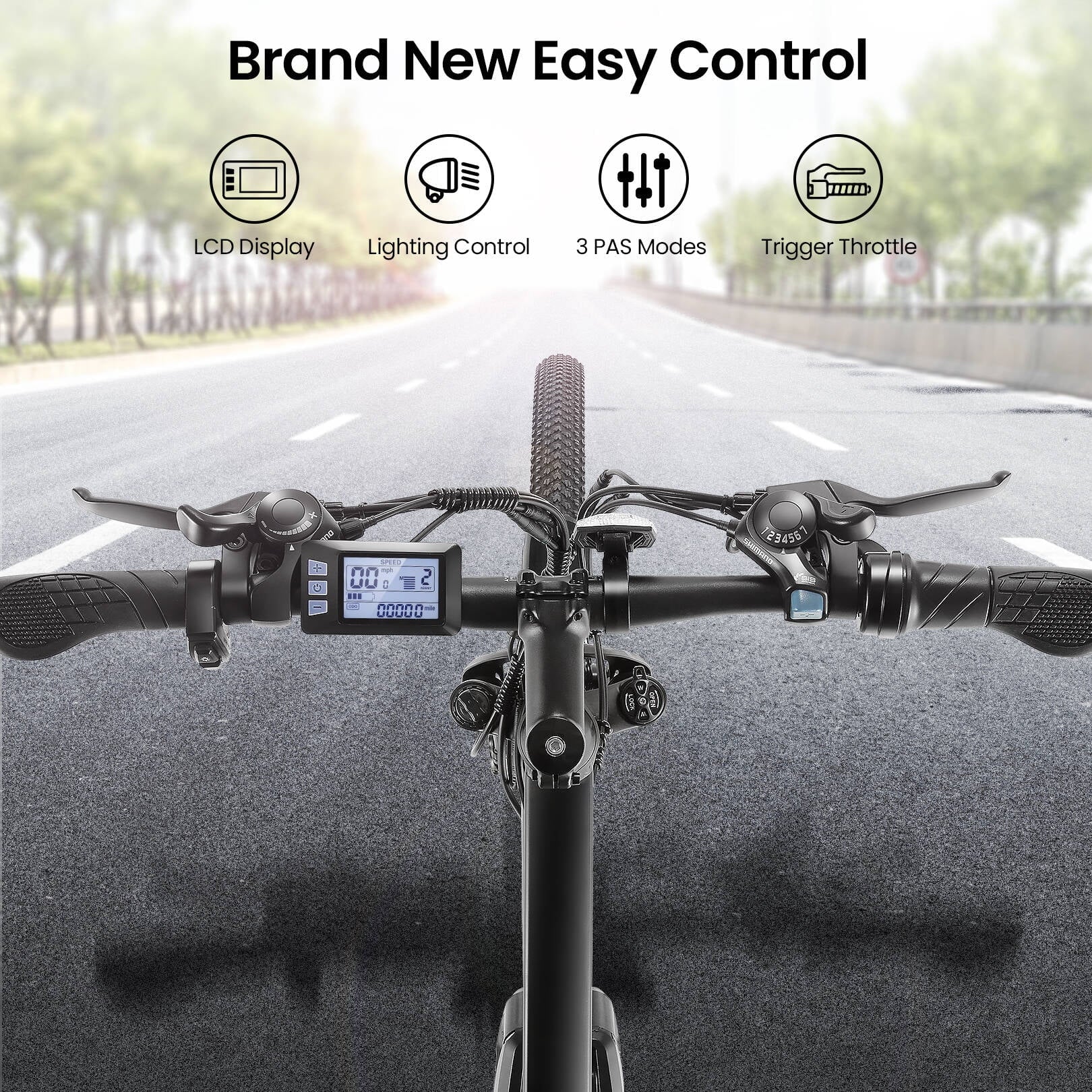 Funcid Electric Bike, Electric Bike for Adults 27.5'' E-Bikes with 500W Motor, Adult Mountain Bike with Lockable Suspension Fork, Removable Battery, Professional Shimano 21-Speed Gears Bicycle