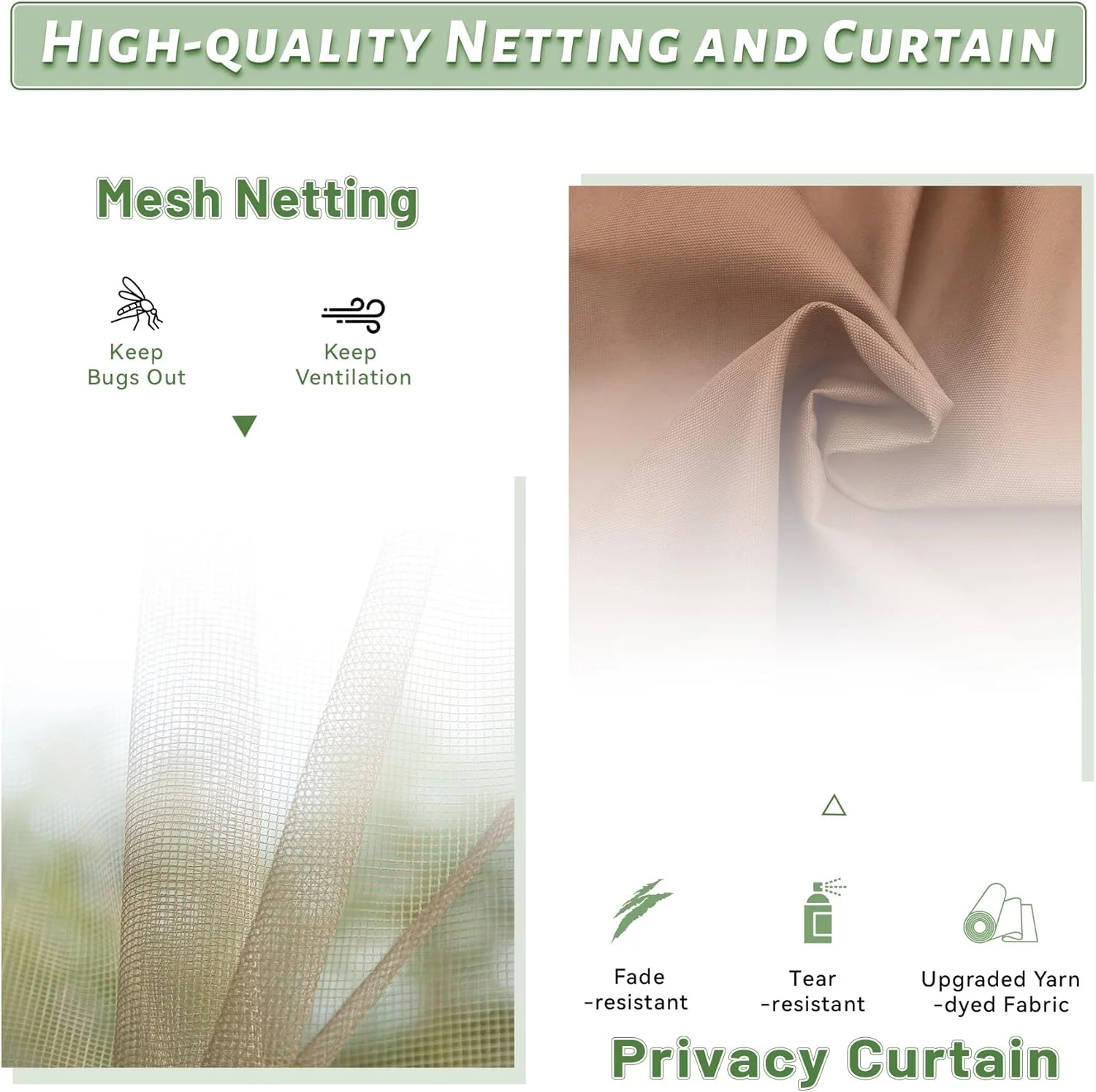 Domi Outdoor Living 10' x 12' Hardtop Lean-to Gazebo, Wall-Mounted with Galvanized Steel Roof Wall Pergola with Aluminum Frame, Curtains and Netting, for Patio, Deck, Garden, Backyard