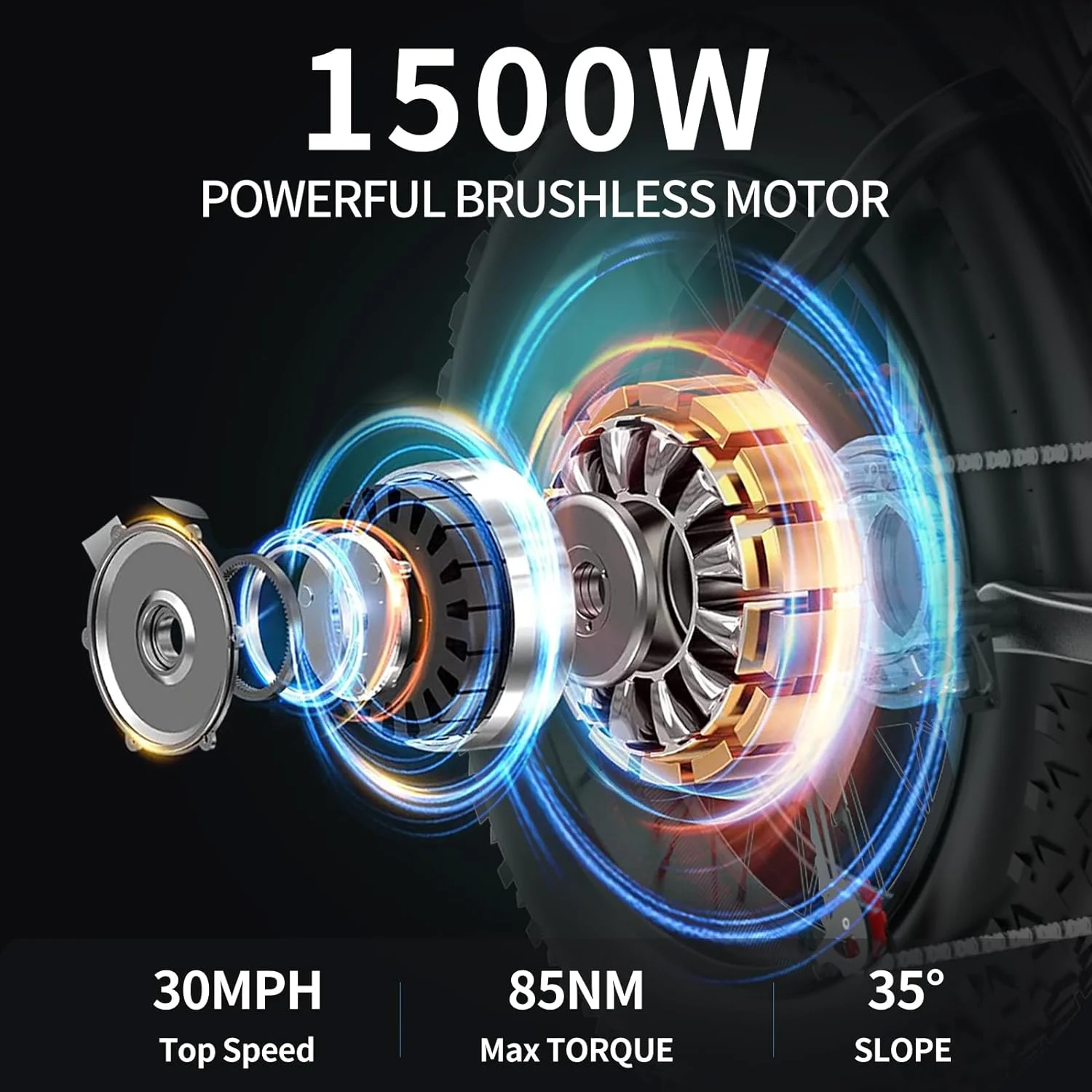 1500W MTB Electric Bicycle 48V 20Ah Removable Battery E-Bike，Electric Bike for Adults 20