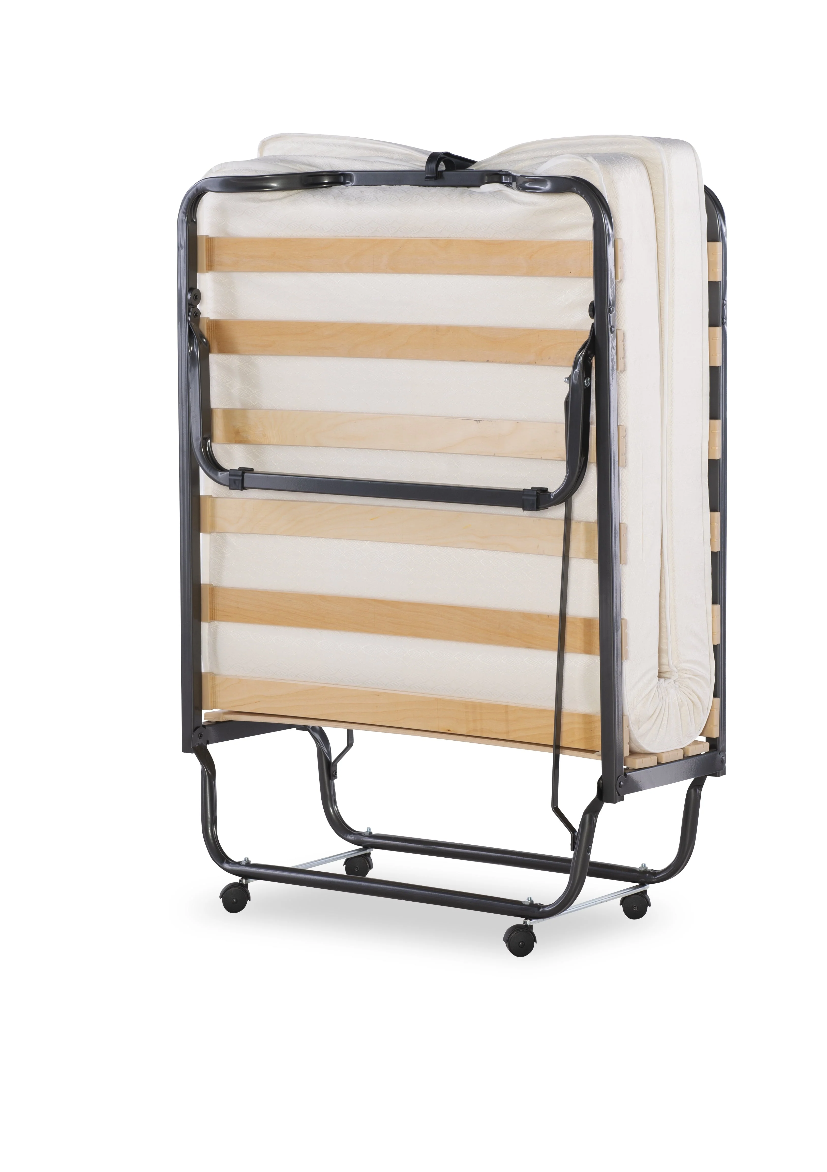 Linon Luxor Folding Rollaway Guest Bed with 4