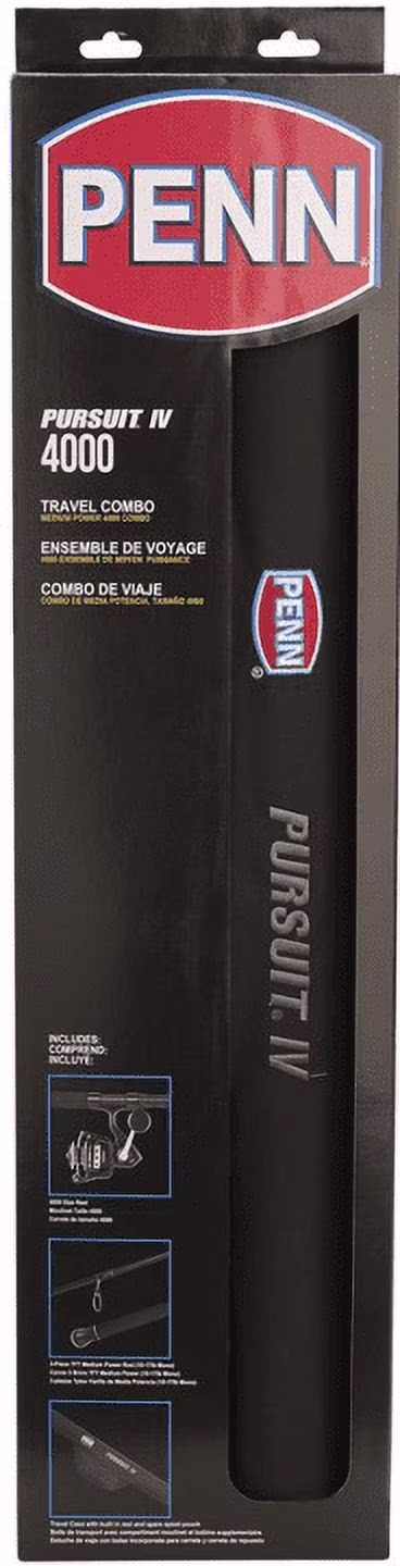 PENN Pursuit® IV Travel Combo, 7' Medium Fishing Rod, 4000 Size Reel