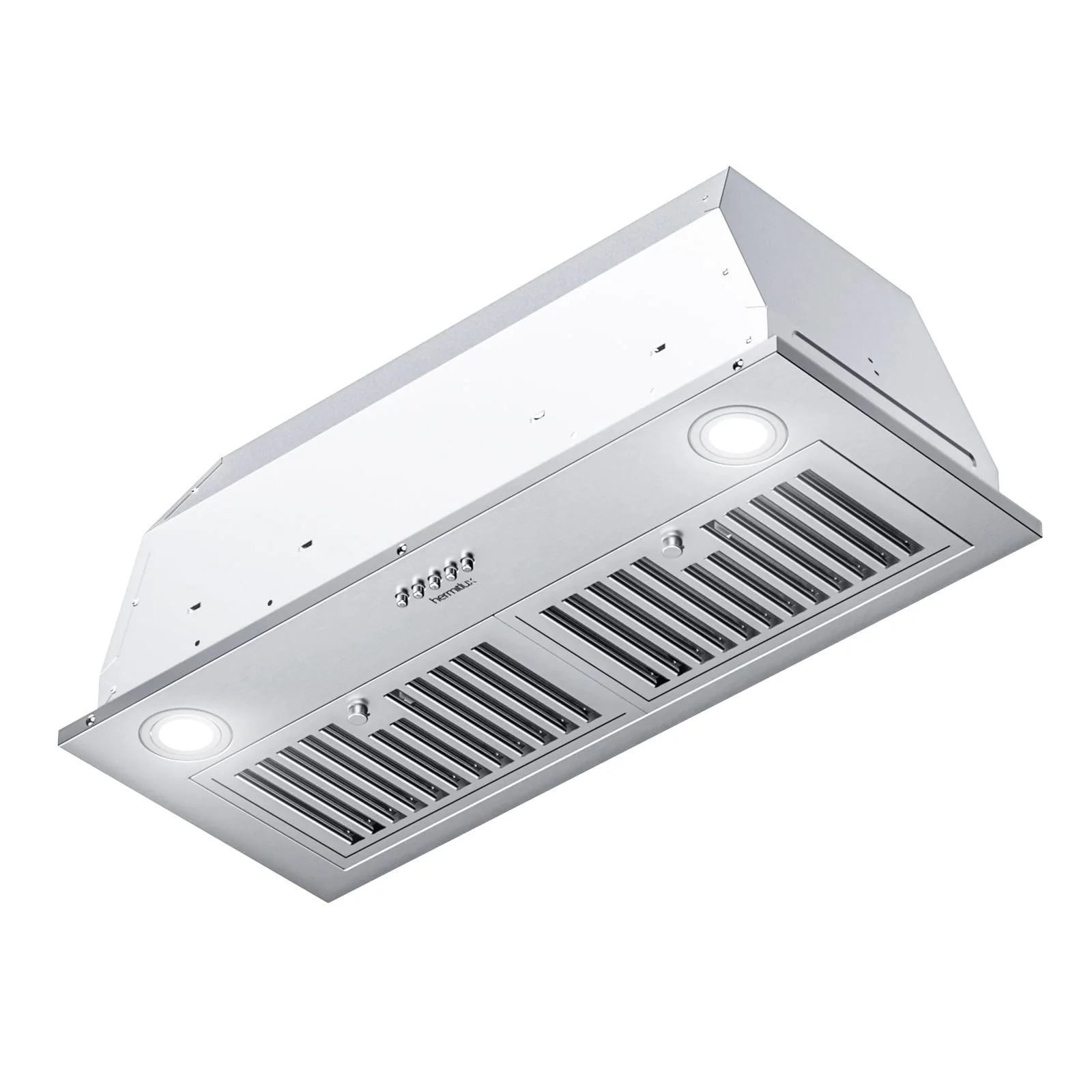 Hermitlux Range Hood Insert 30 inch, Washable Baffle filters, with Charcoal Filters, ‎HMX-USB13G70-AC