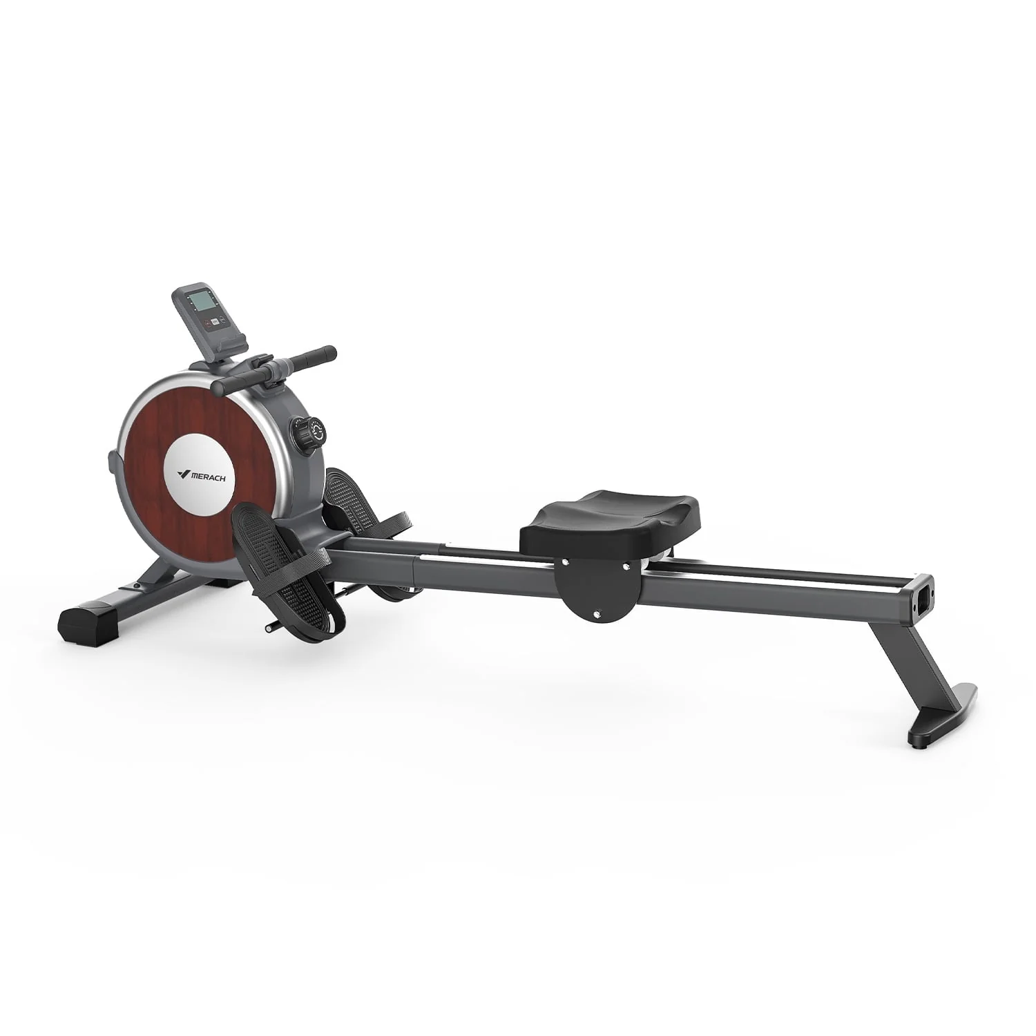 MERACH Magnetic Rowing Machine Quiet 16 Levels of Resistance Bluetooth Black Rower for Home Workout