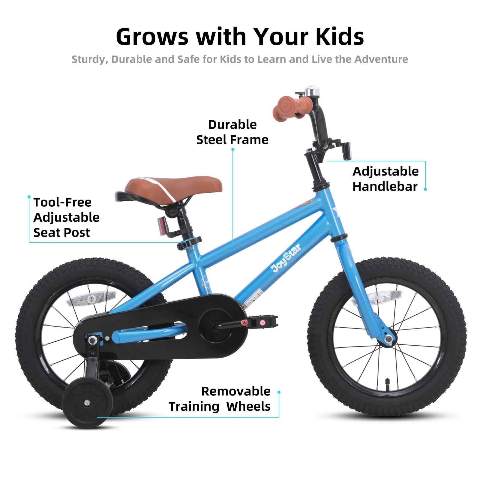JOYSTAR Kids Bike for Ages 2-12 Years Old Boys Girls, 12-20 Inch BMX Style Kid's Bikes, Multiple Colors