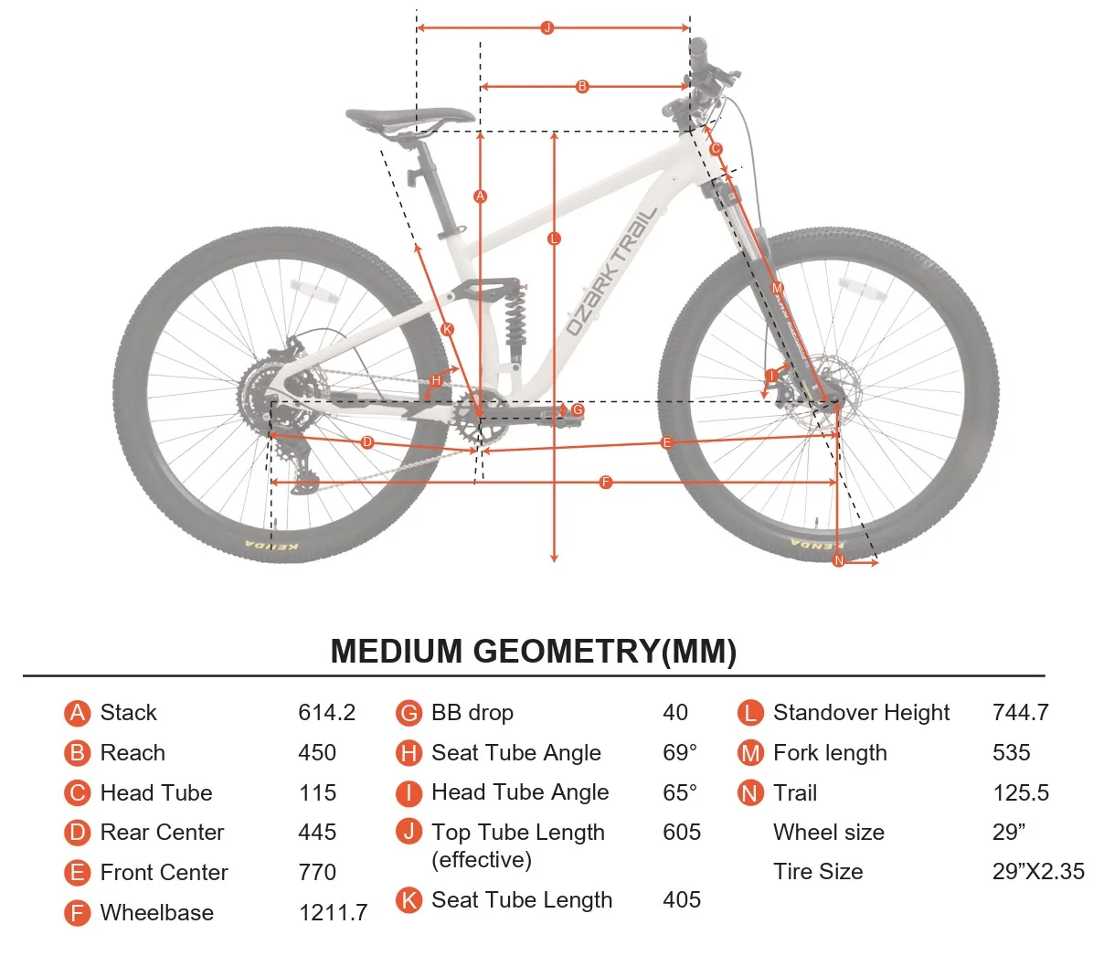 Ozark Trail FS.2 Slalom Full Suspension Mountain Bike, 29
