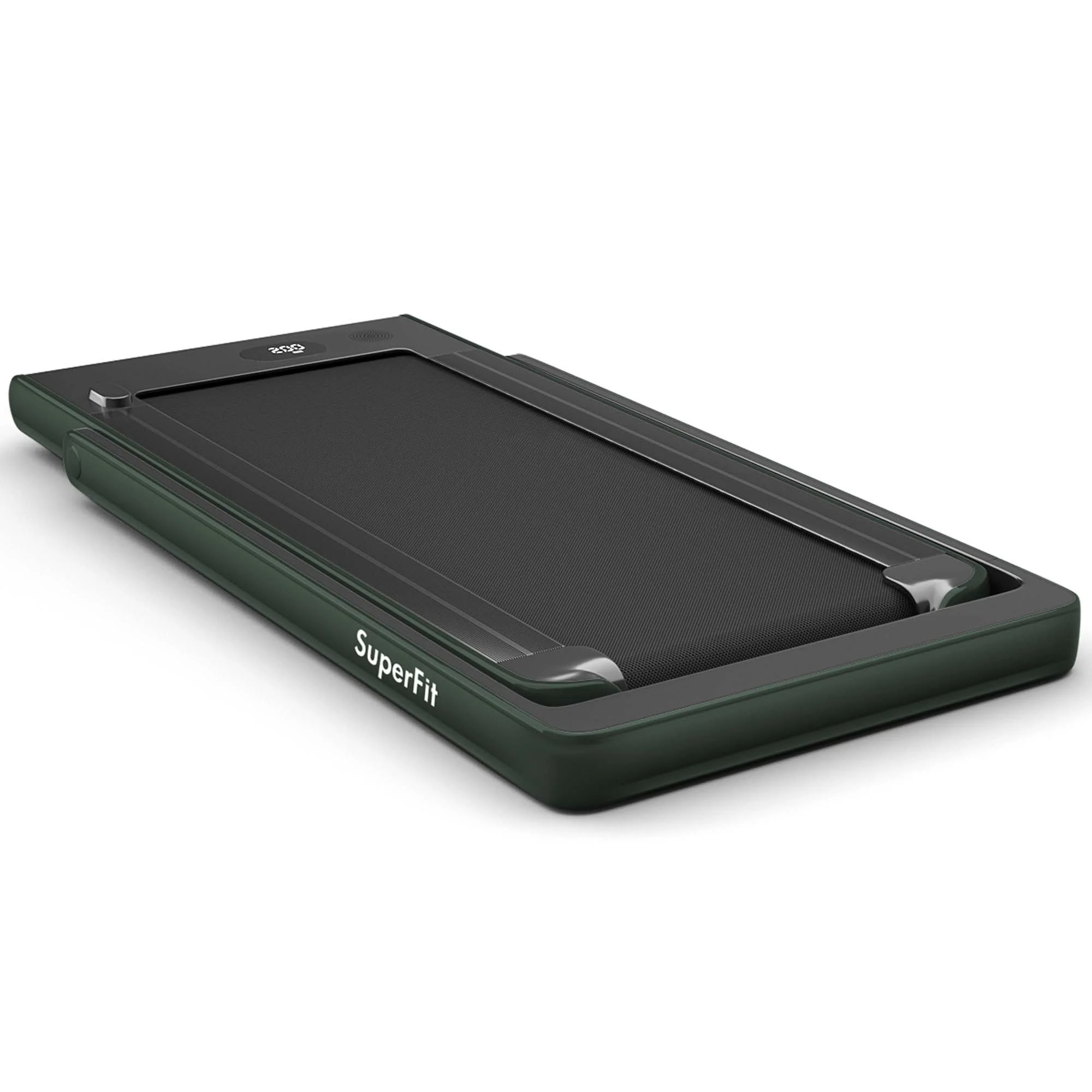 SuperFit Up To 7.5MPH 2.25HP 2 in 1 Dual Display Screen Treadmill Jogging Machine W/APP Control Silver