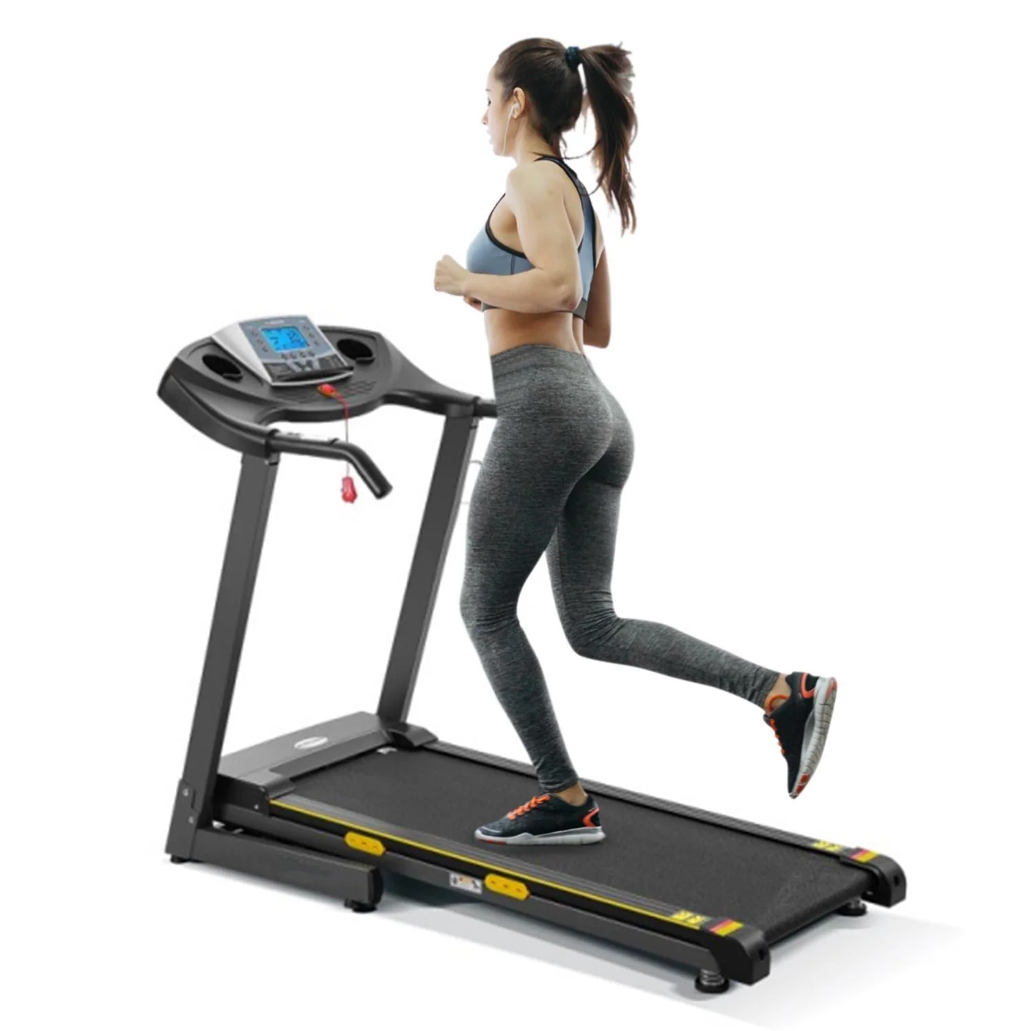 MaxKare 2.5 HP Folding Treadmill 12% Auto Incline, Max 8.5 MPH Speed, 220lbs Weight Capacity, 15 Preset Programs, Home Office Use