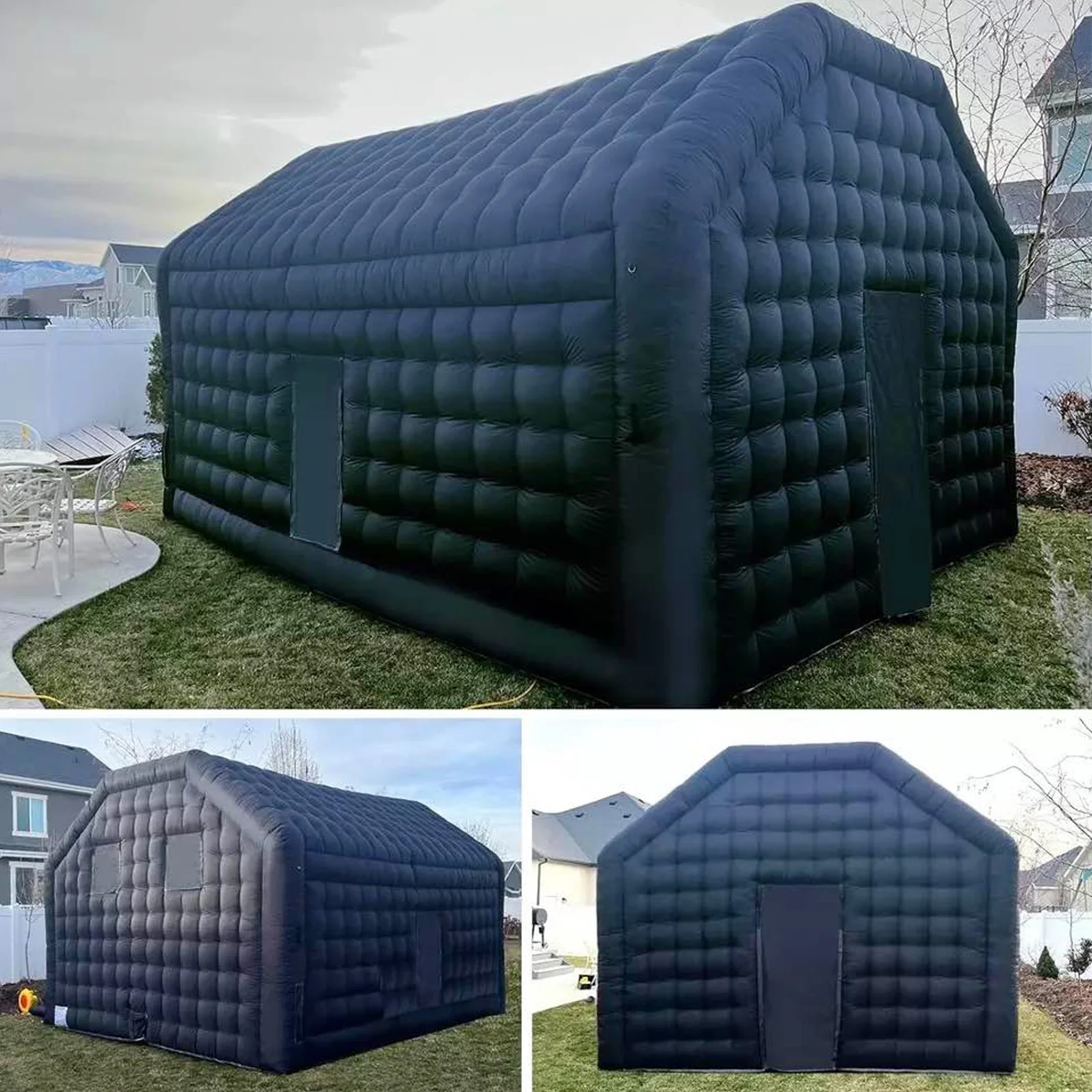 WARSUN 60 Person Large inflatable Party Tent with Disco Cube