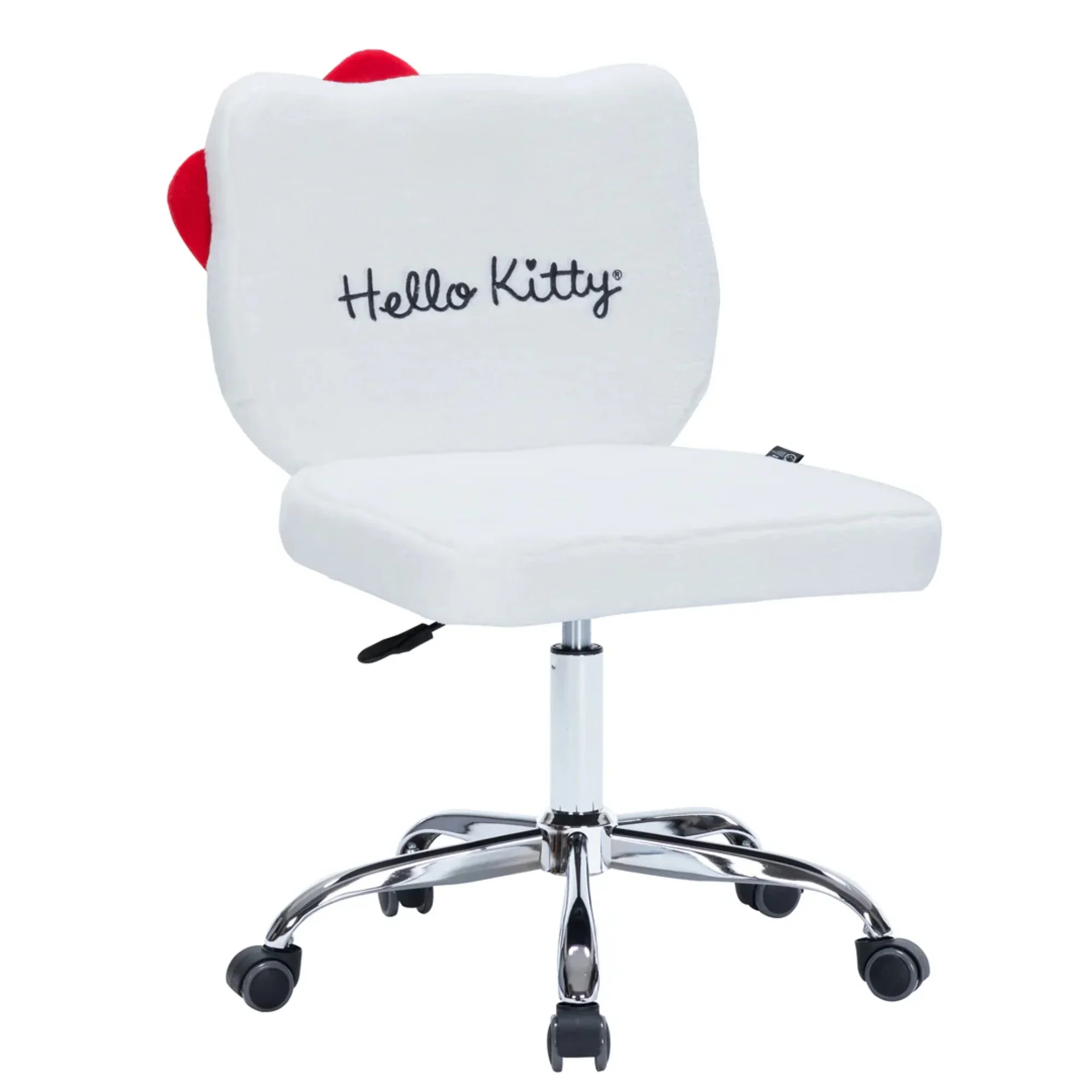 Impressions Vanity Hello Kitty Teddy Swivel Vanity Chair, Desk Chair with Adjustable Height (White)