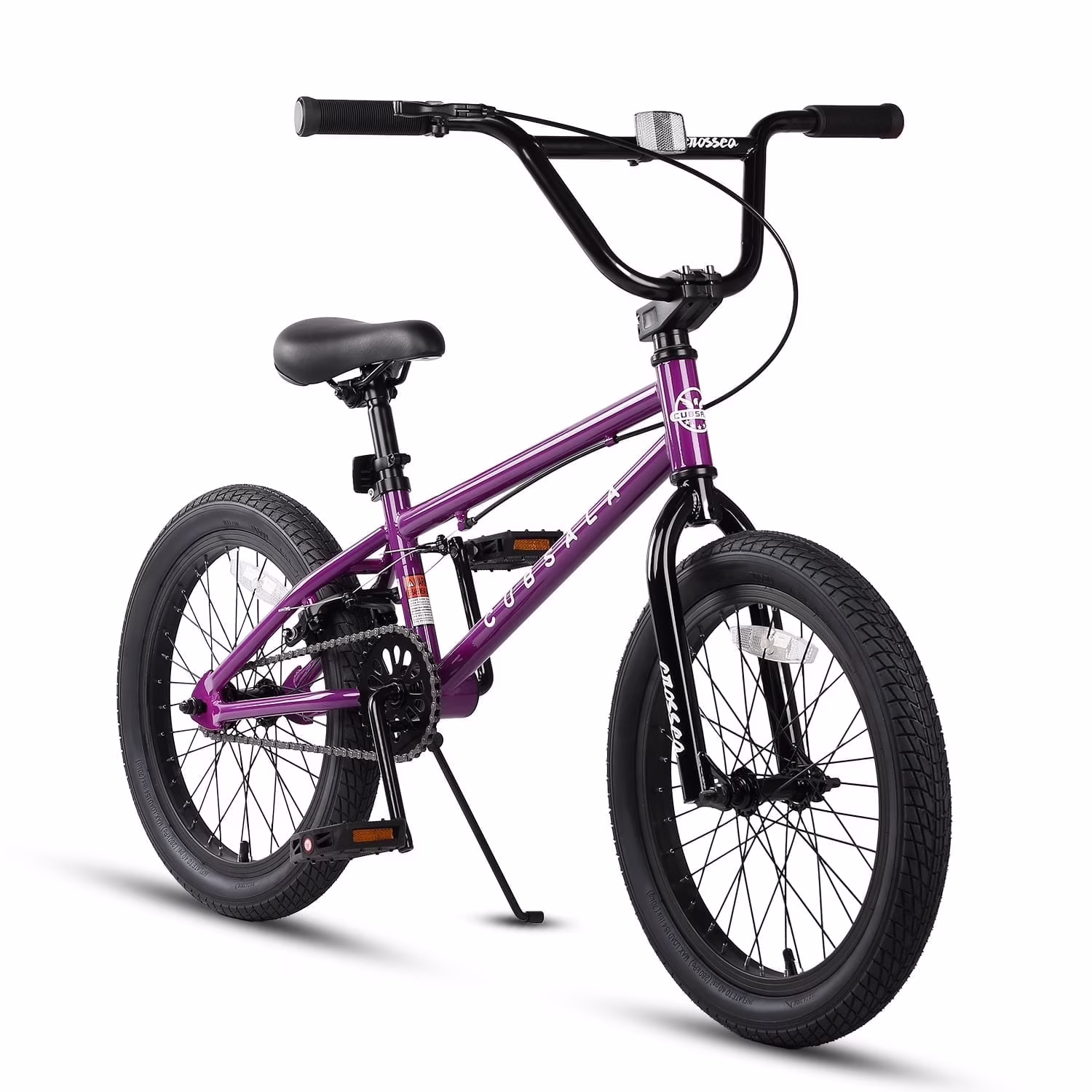 cubsala 20 in Freestyle BMX Kids Bike for Age 6-14 Years Old Boys Girls , Black & Green