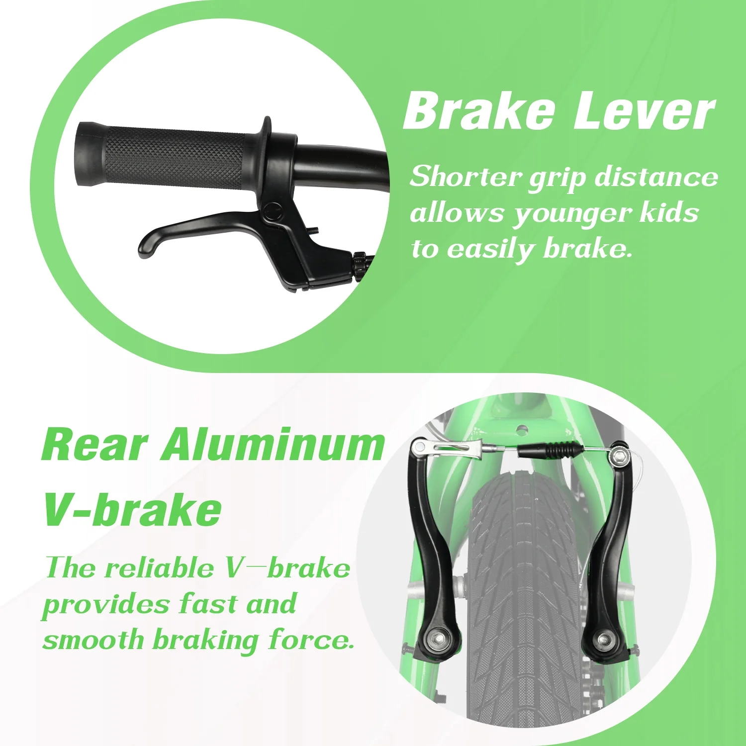 Glerc 14 Inch Little Kids Bike BMX Style Bicycle with Training Wheels Coaster Brake for 3 4 5 Years Old Boys Girls, Blue