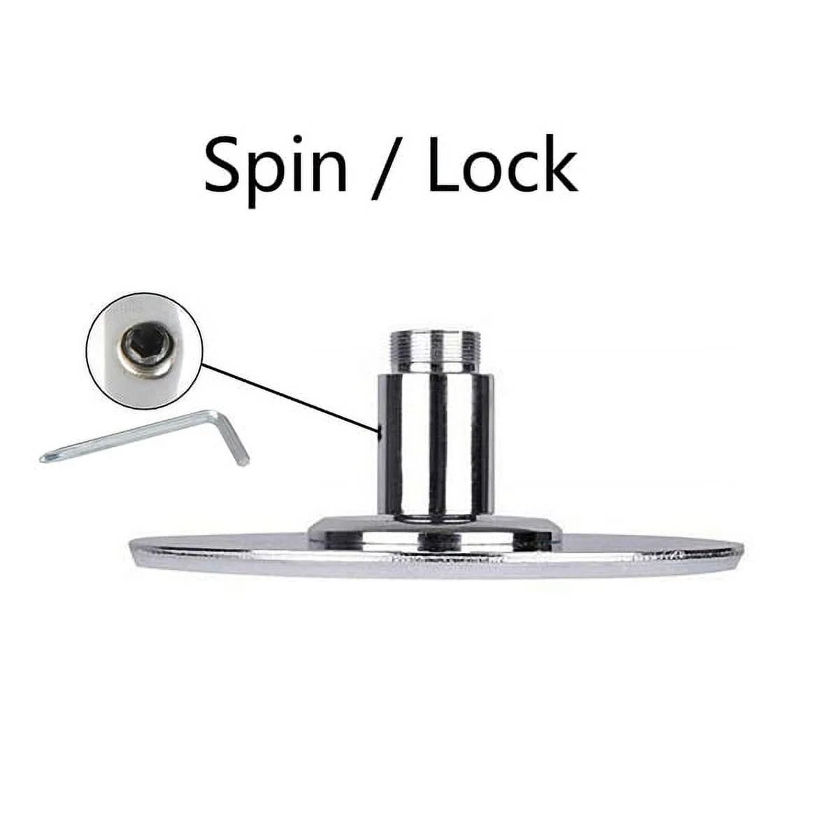 Adjustable Dance Pole Portable Stripper Pole Static Spinning Exercise Fitness,Silver