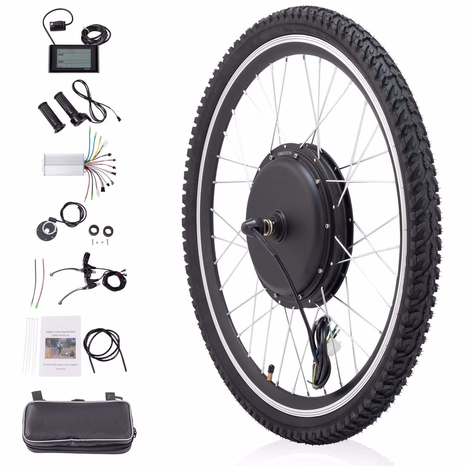 Ktaxon 48V 1000W Electric Bicycle Motor Kit, 26