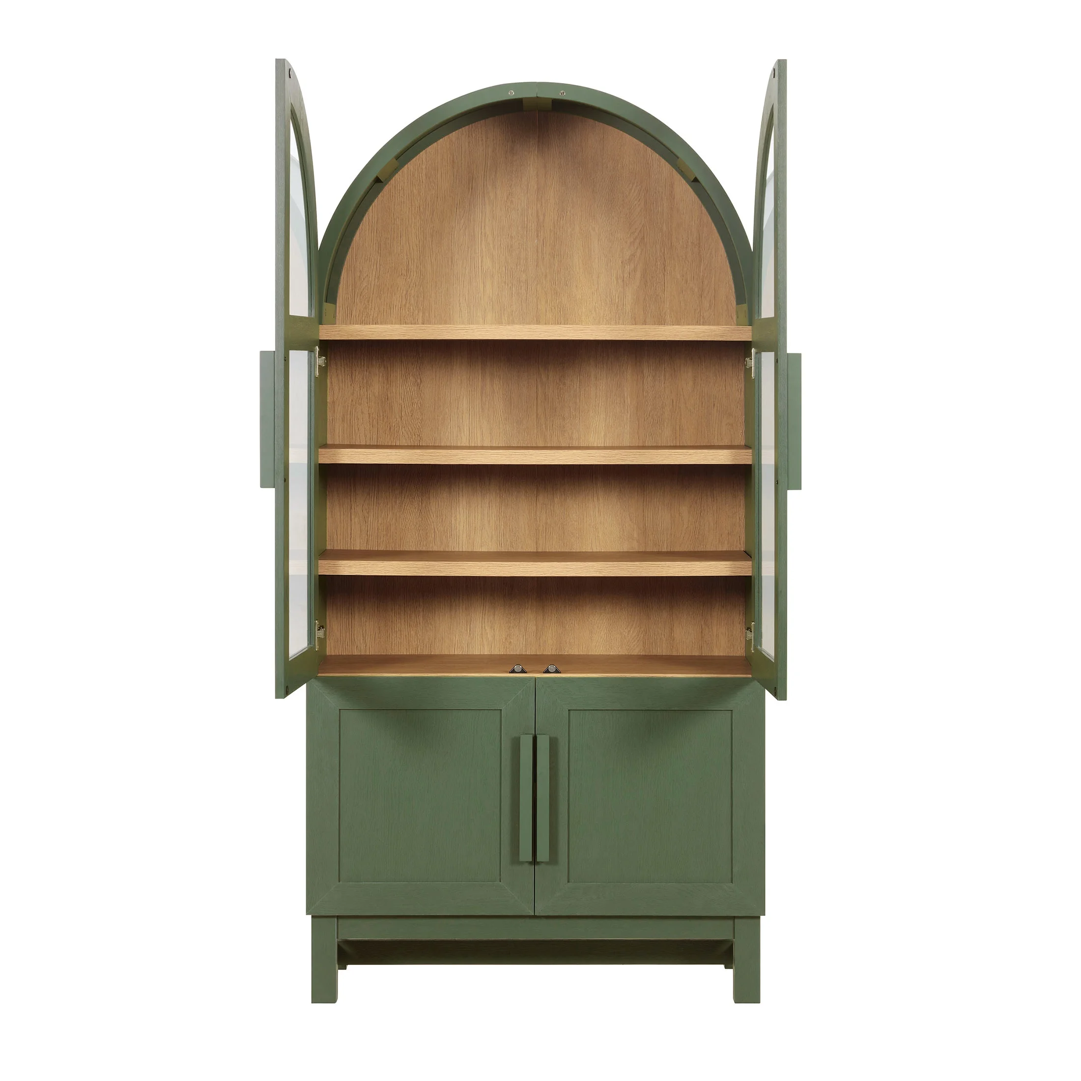 Better Homes & Gardens Juliet Kitchen Rounded Arch Cabinet, Rich Black