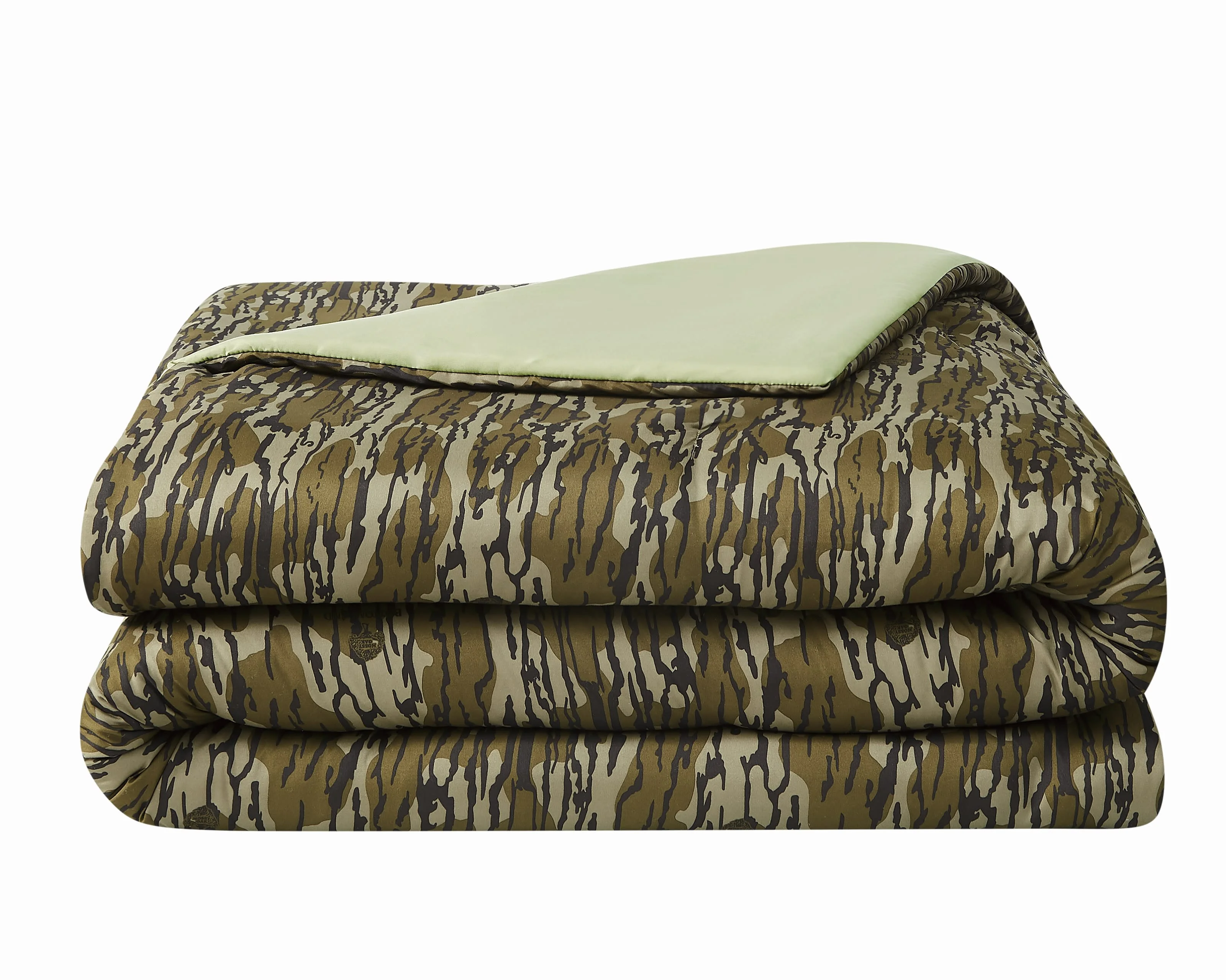 Mossy Oak® Bottomland® Microfiber 3-Piece Comforter Set, Full/Queen Microfiber Adult Bedding for Hunting Lodge or Cabin