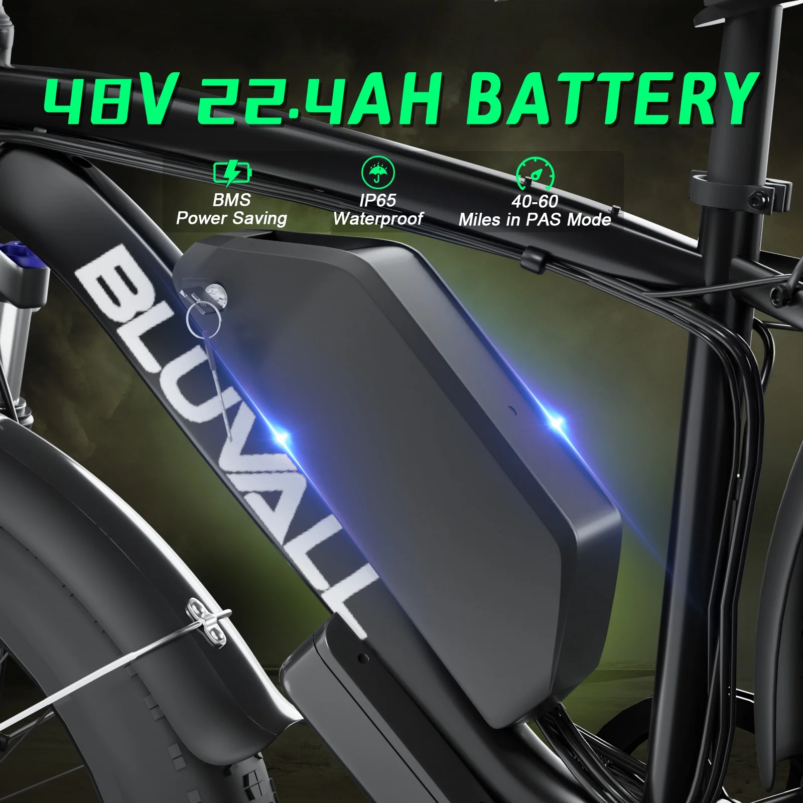 Electric Bike for Adults, 2000W 26'Fat Tire Electric Bike, 35MPH AWD Dual Motor Electric Bicycles, 48V 22.4AH Battery Fast Ebikes Dual Hydraulic Brakes UL 2849