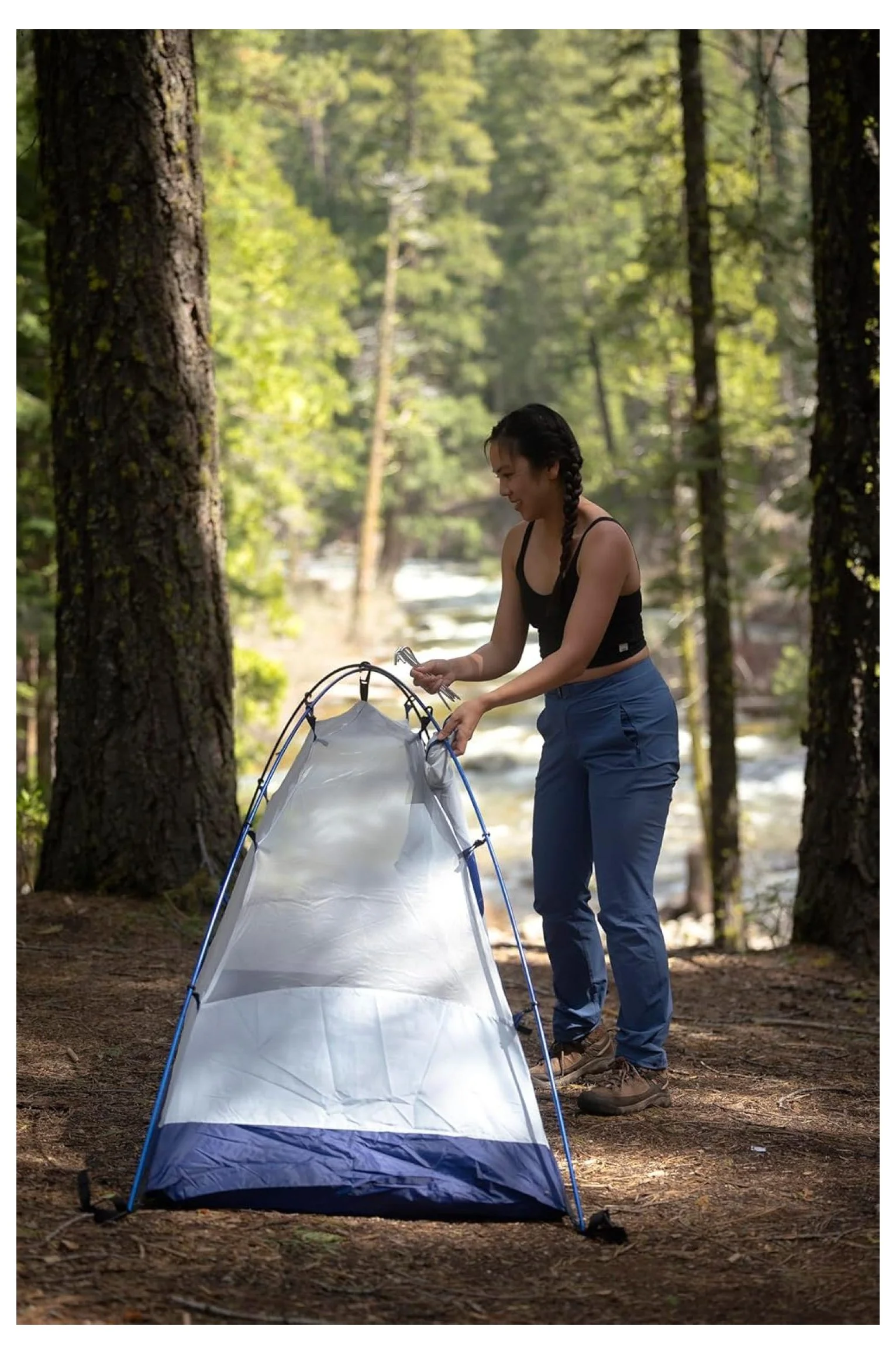 Lynx 1-Person Lightweight Backpacking Tent Dark Teal/Gray