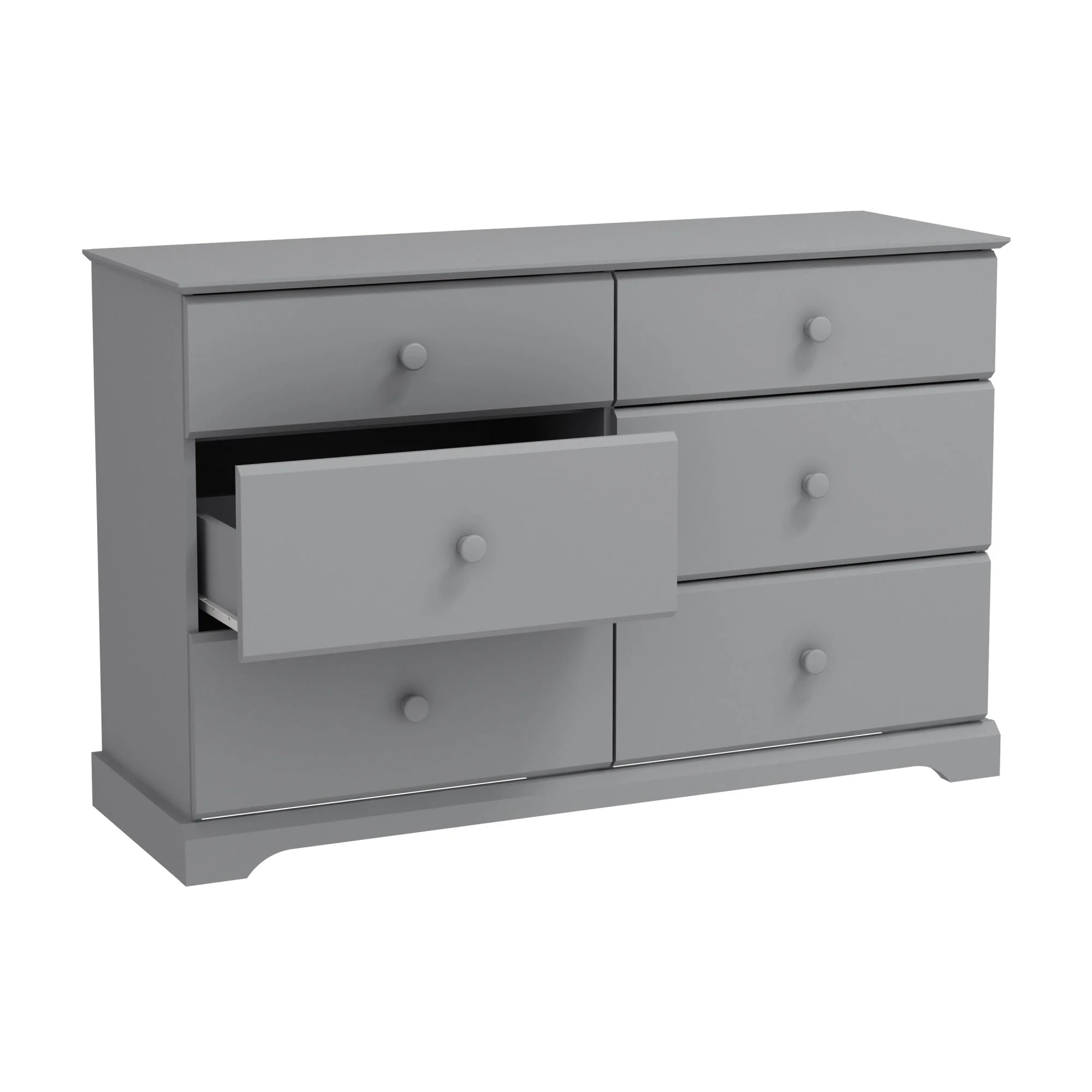 Campbell 6-Drawer Kids Dresser, Gray