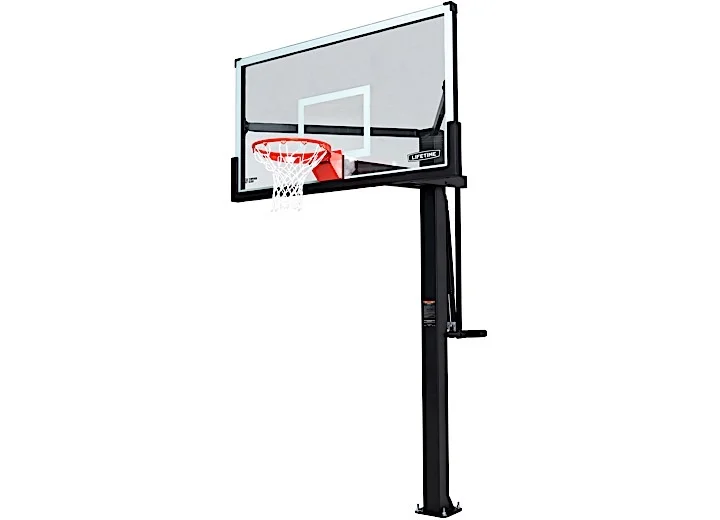 Lifetime 72-Inch Mammoth Bolt Down Basketball Hoop with Mammoth Lift Adjustment & Spring Flex Rim - Model 90964-Outdoor Play